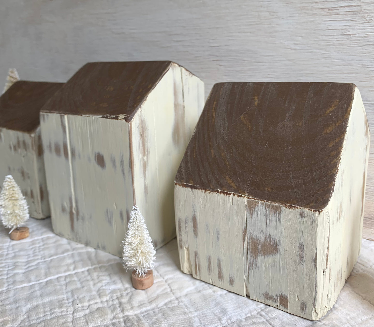 Parish White - Country Village Houses - Set of 3