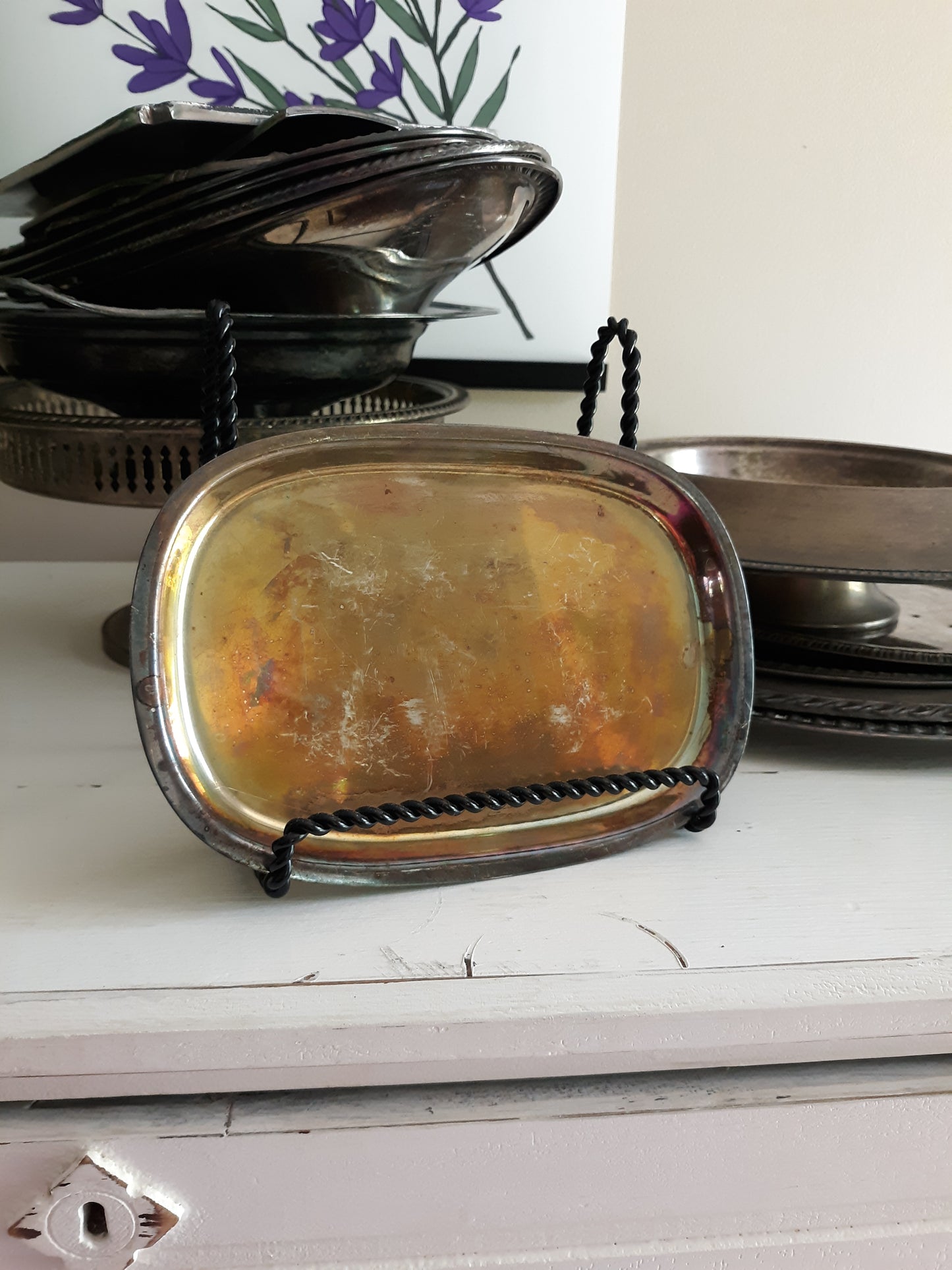 Vintage Silver Plate Tray