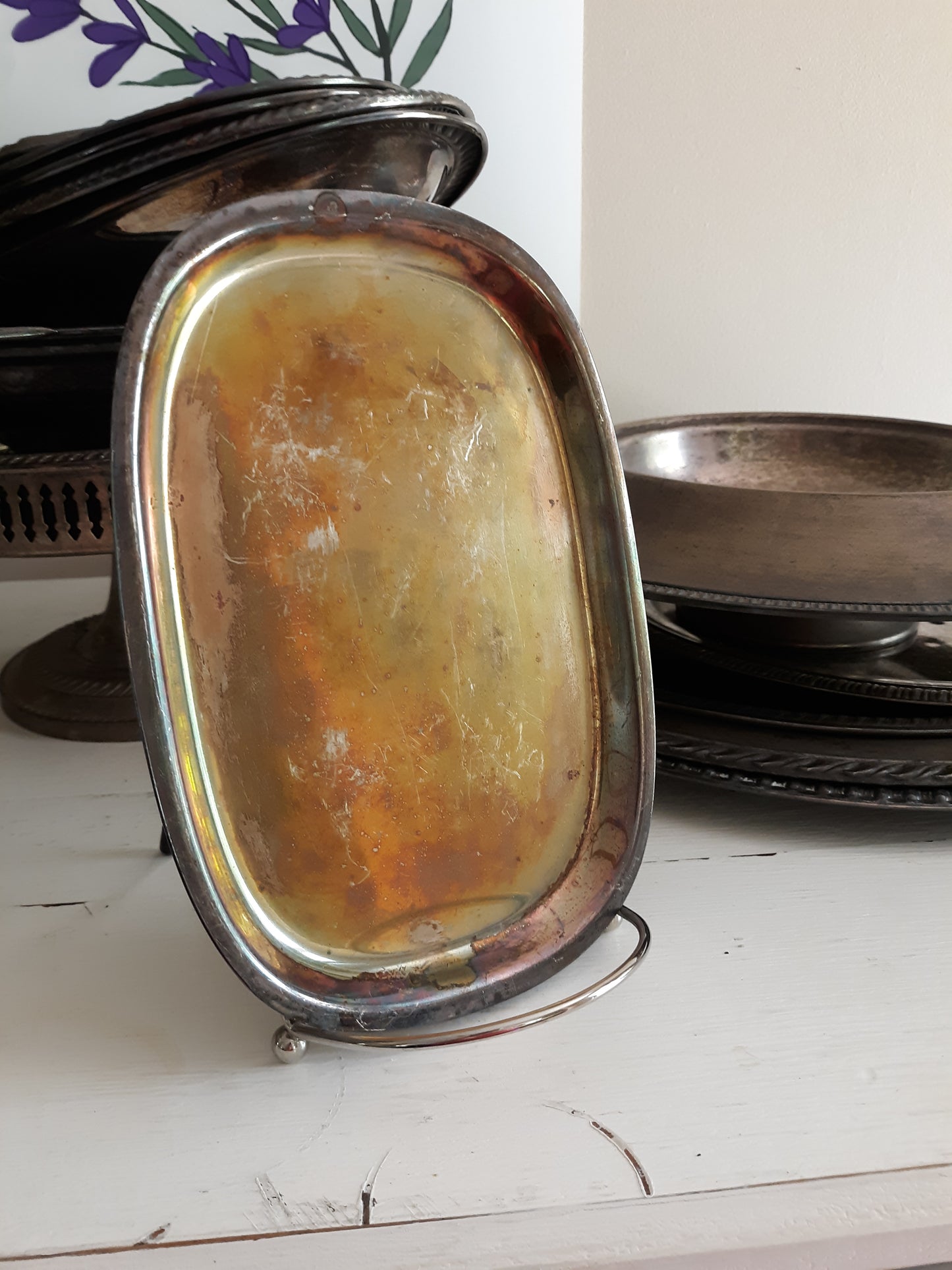 Vintage Silver Plate Tray