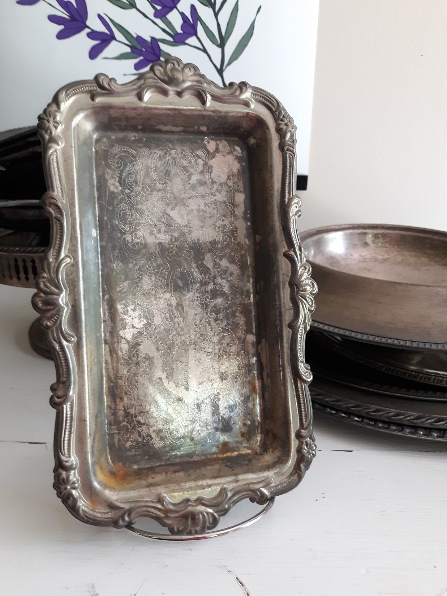Vintage Silver Plate Tray
