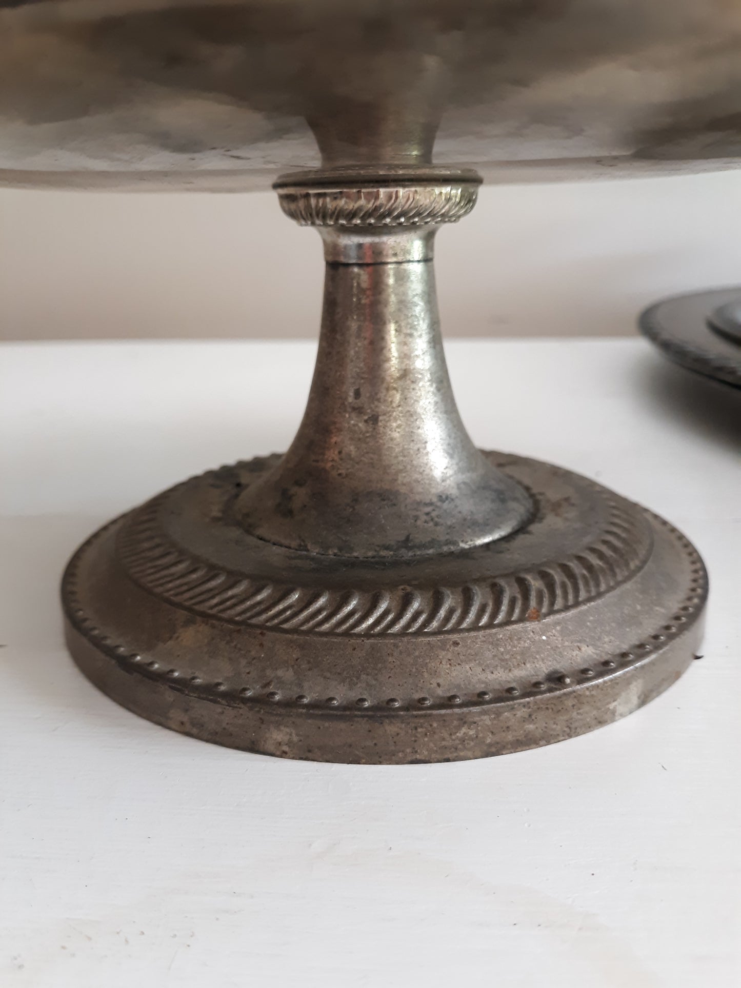 Vintage Silver Plated Pedestal Pastry Tray