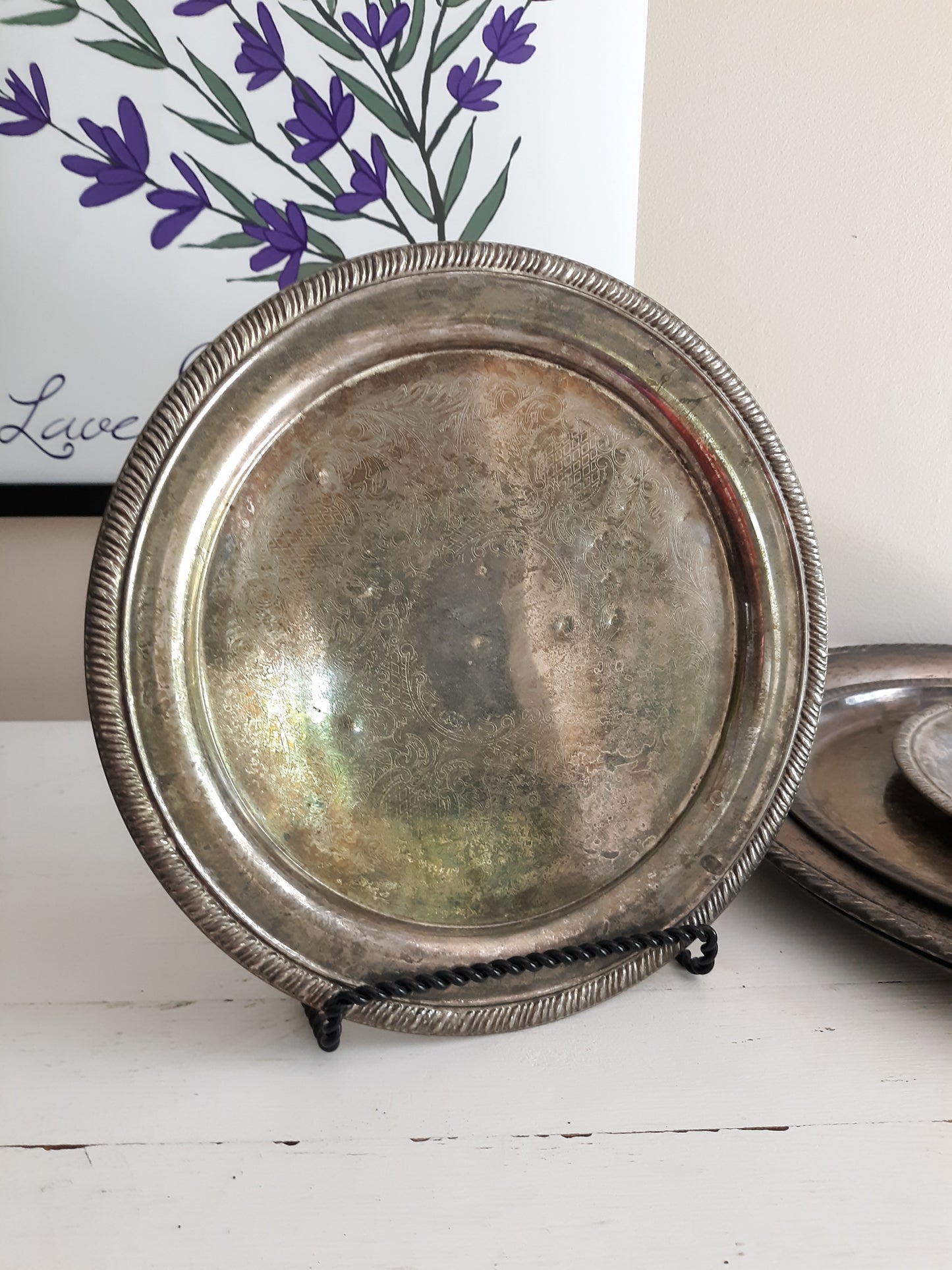 Vintage Silver Plate Tray / Platter