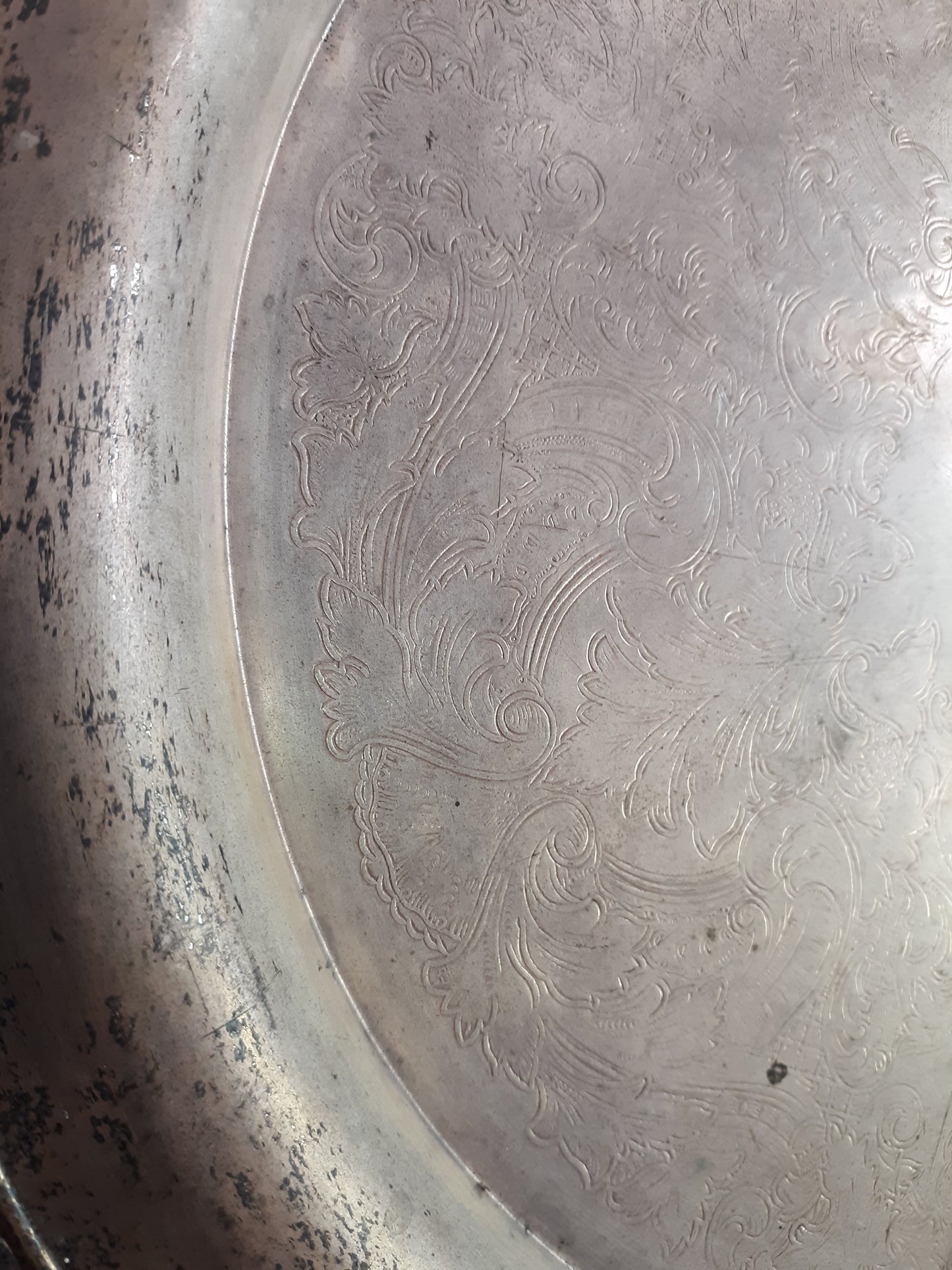 Extra Large Vintage Silver Plate Tray / Platter