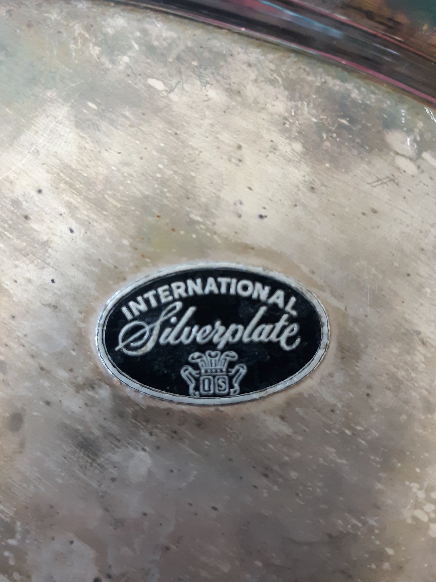 Vintage Silver Plated Oval Tray / Patina