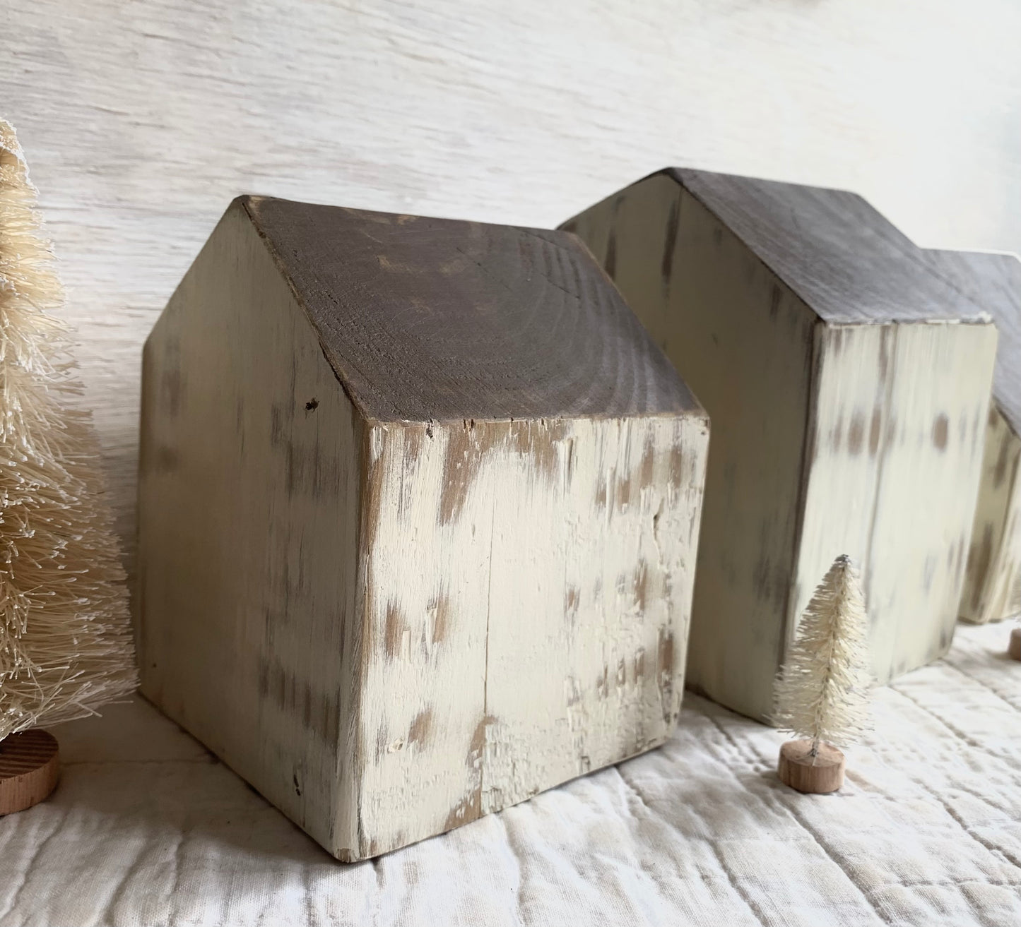 Parish White - Country Village Houses - Set of 3
