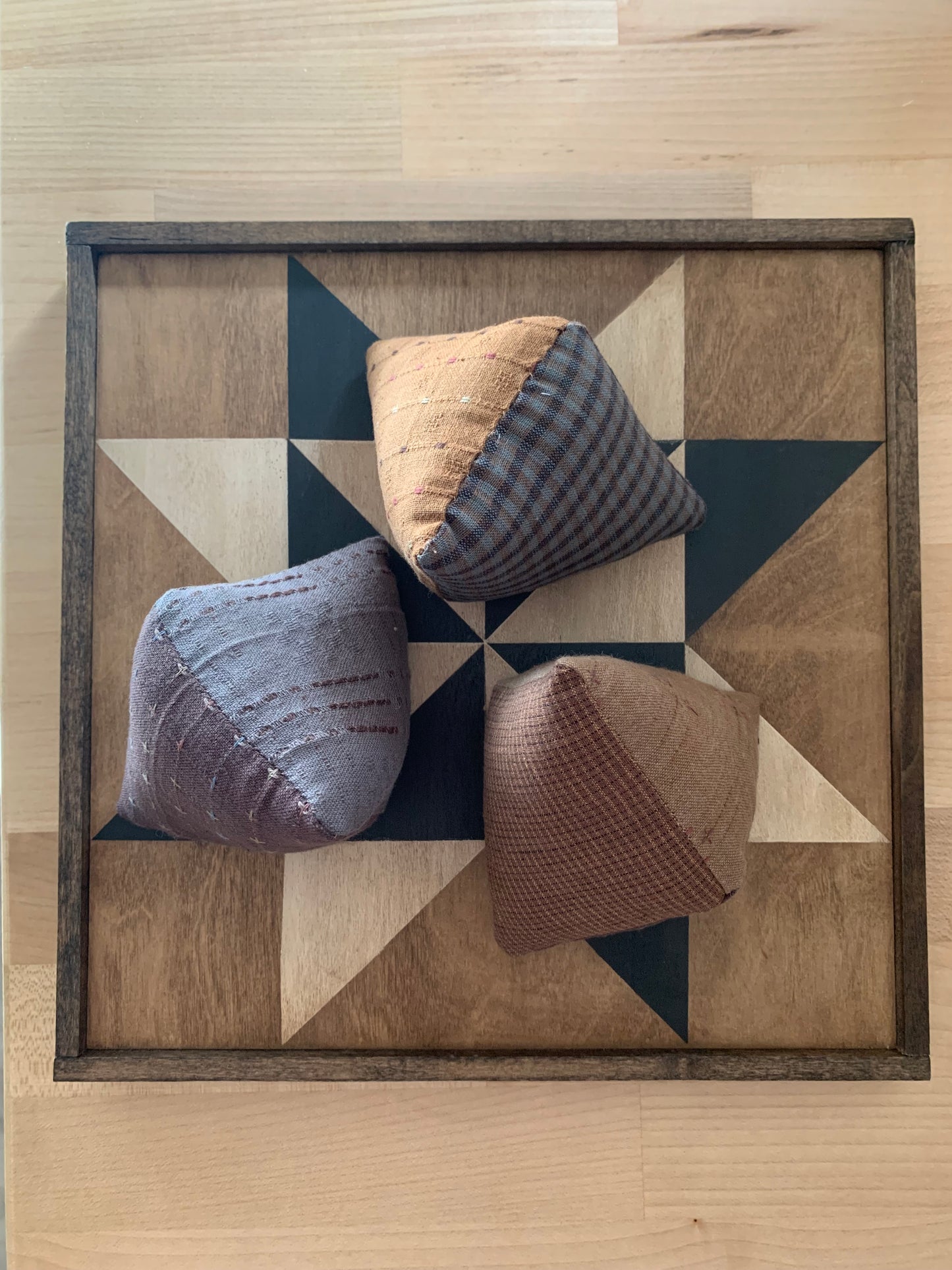 Triangle Pincushion / Bowl Filler / Ornament