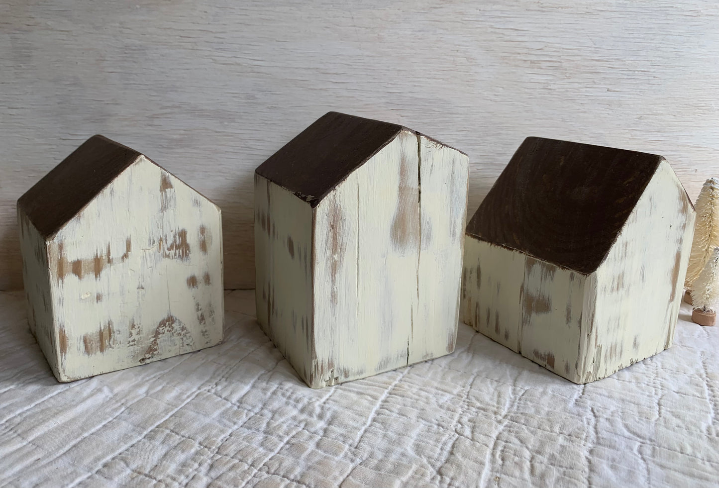 Parish White - Country Village Houses - Set of 3