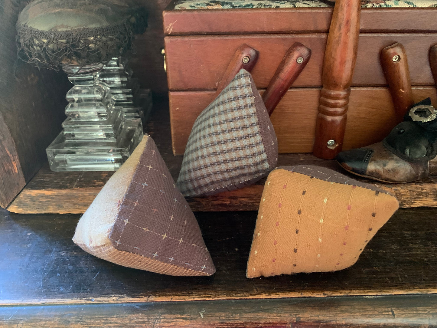 Triangle Pincushion / Bowl Filler / Ornament