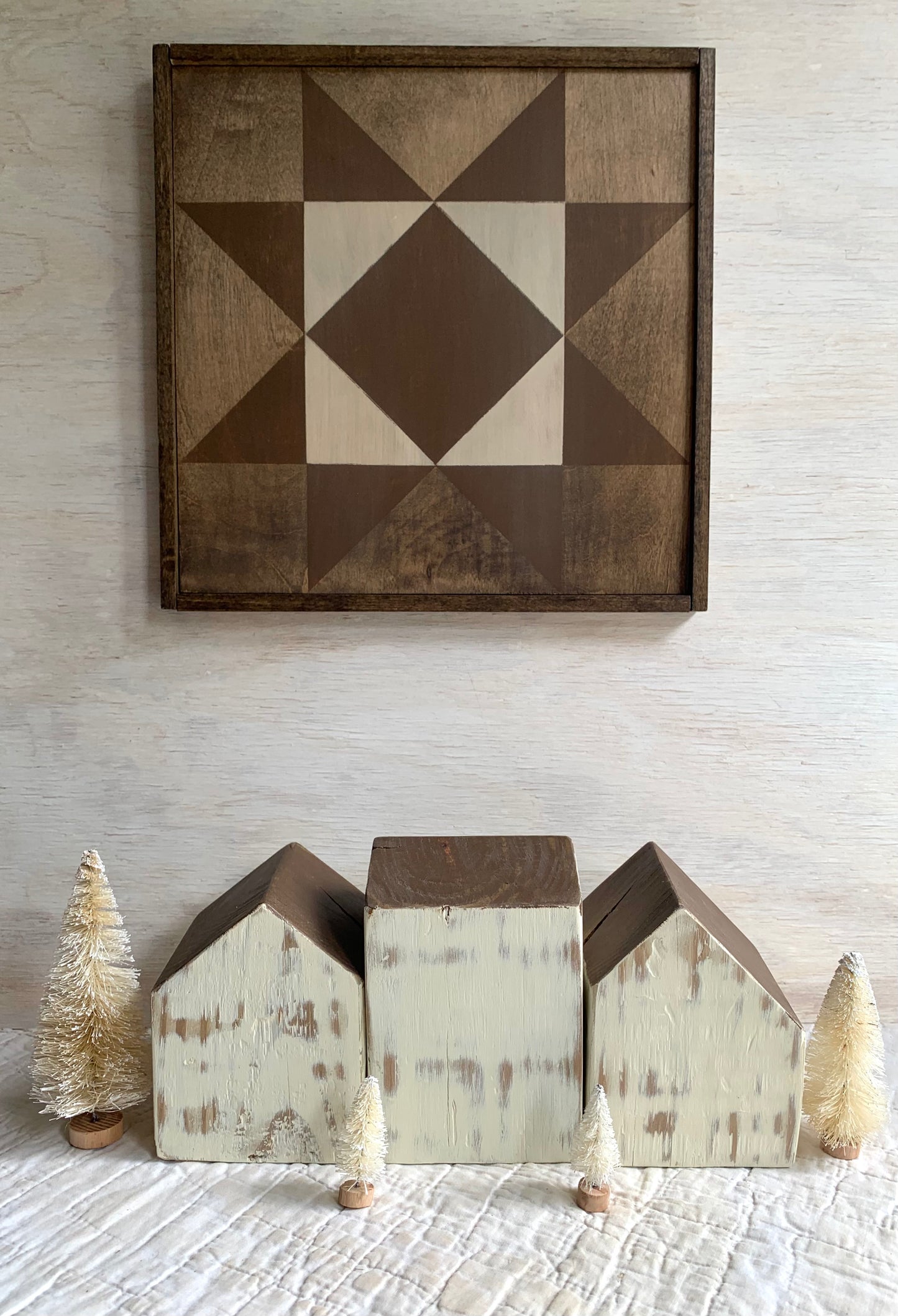 Parish White - Country Village Houses - Set of 3