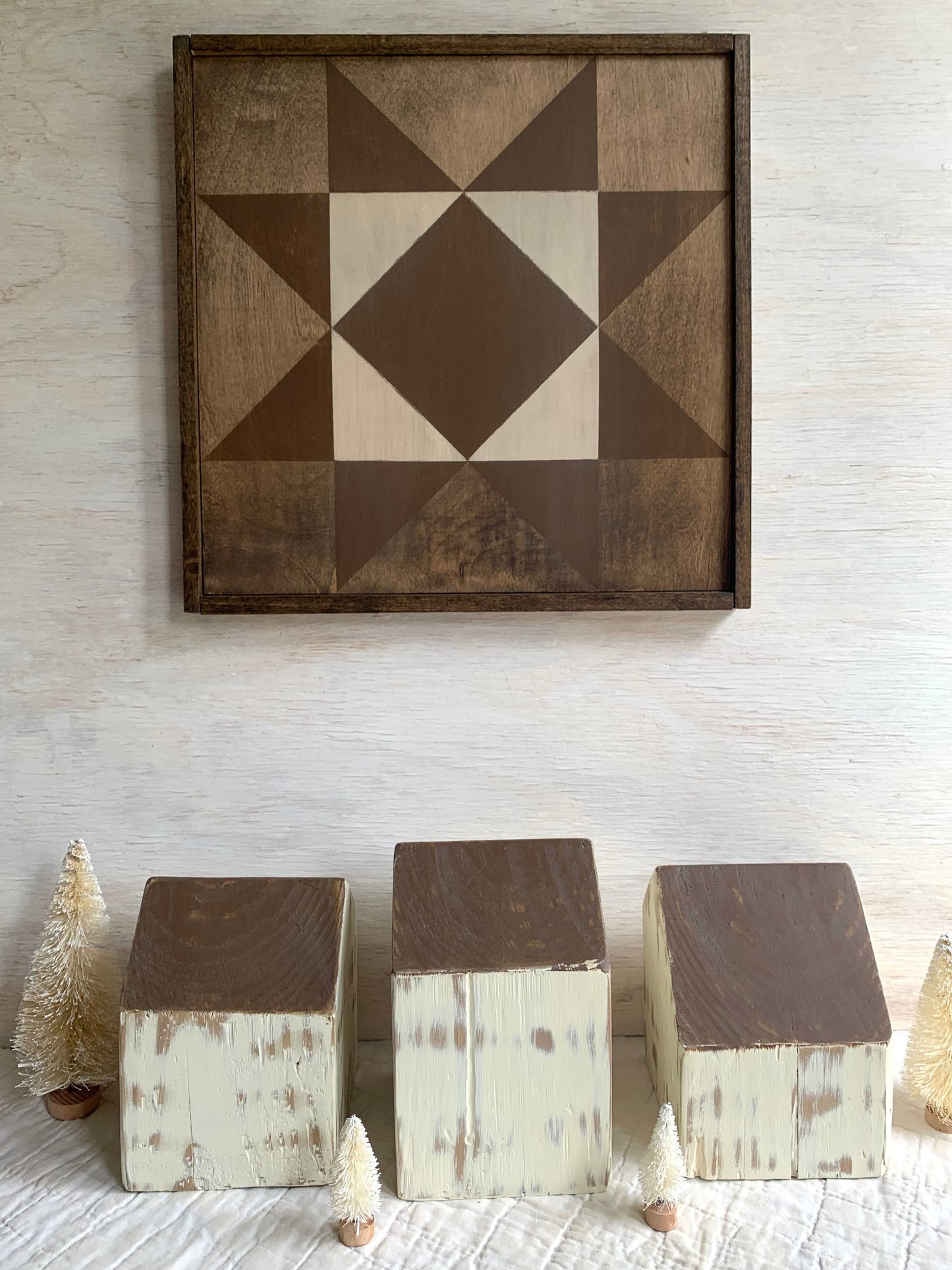 Parish White - Country Village Houses - Set of 3