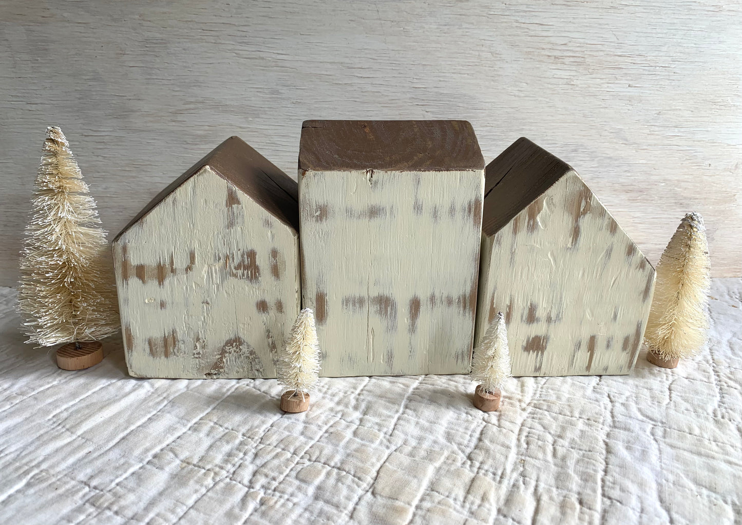 Parish White - Country Village Houses - Set of 3