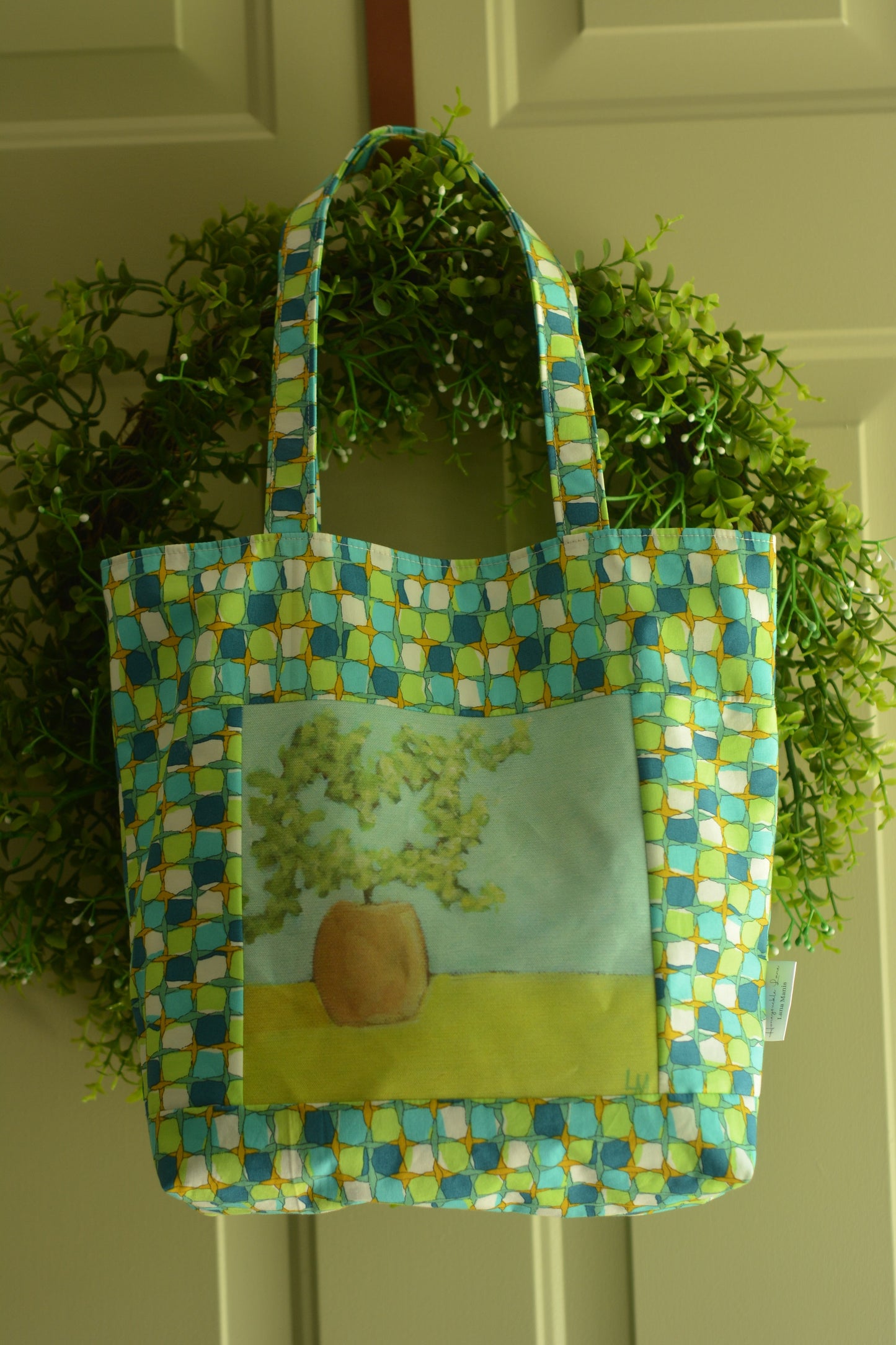 Heart Topiary Market Tote Bag