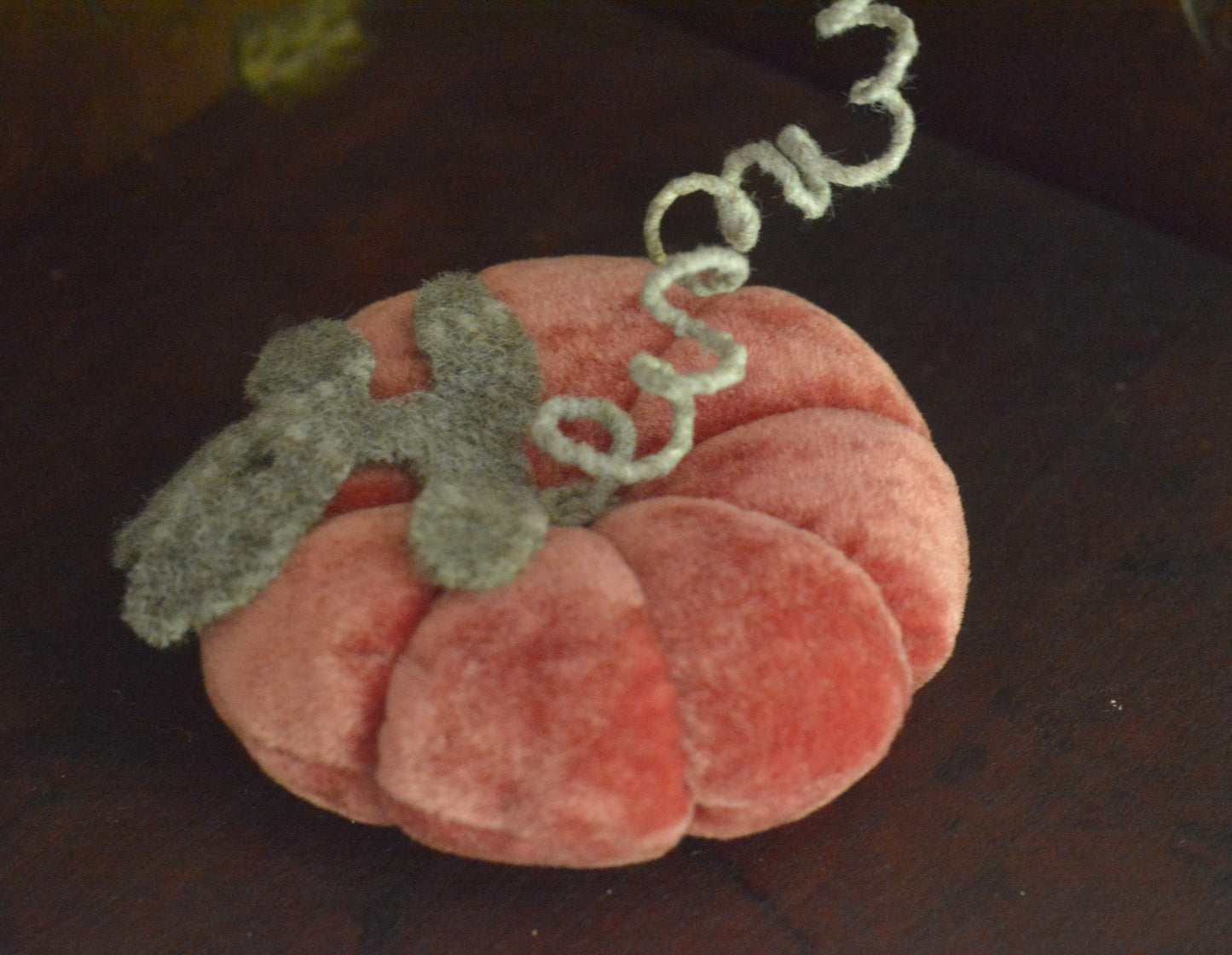 Vintage Velvet Pumpkins - Dark Rosy Wine