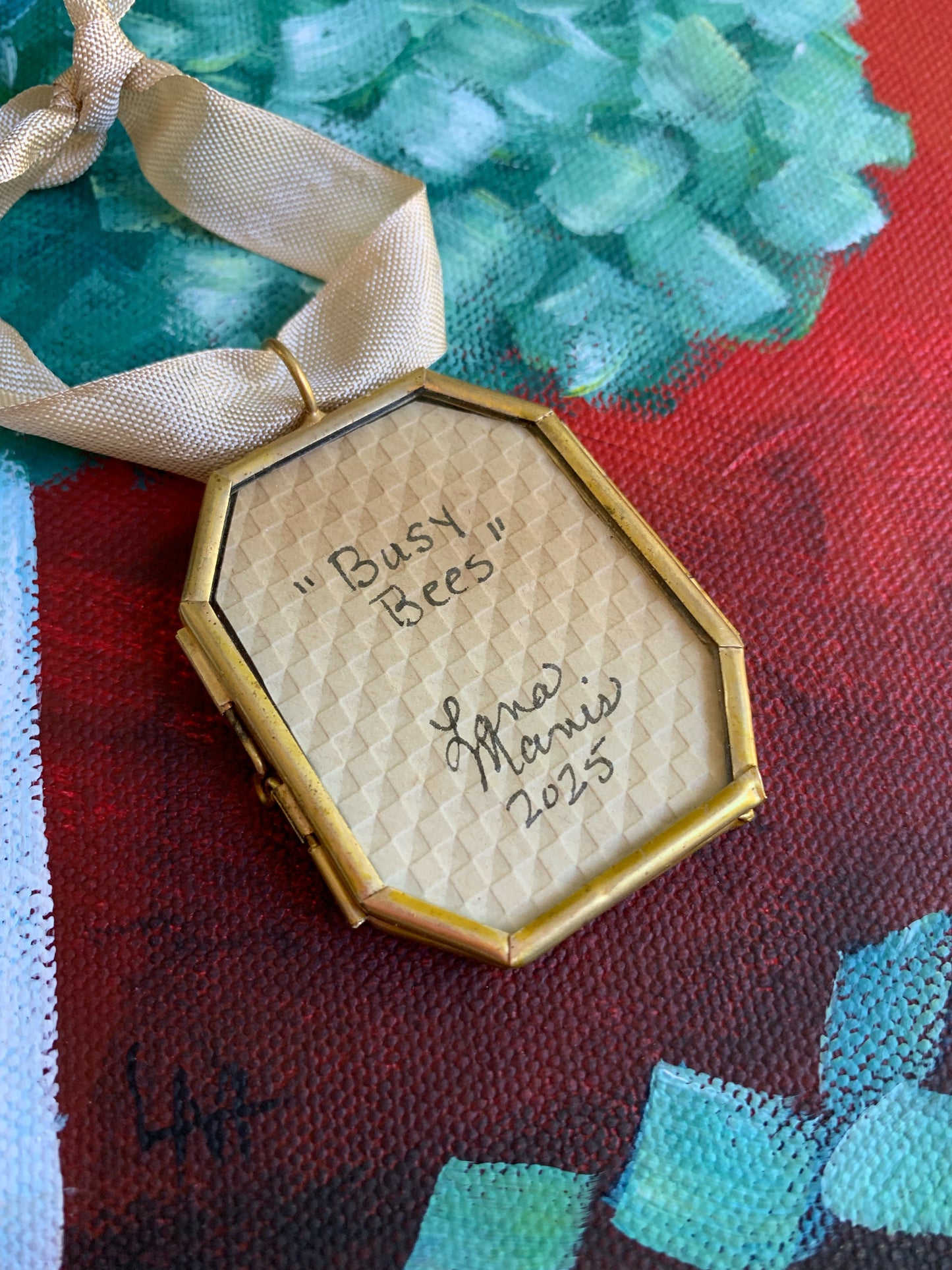 Busy Bees Papercut Folk Art Ornament