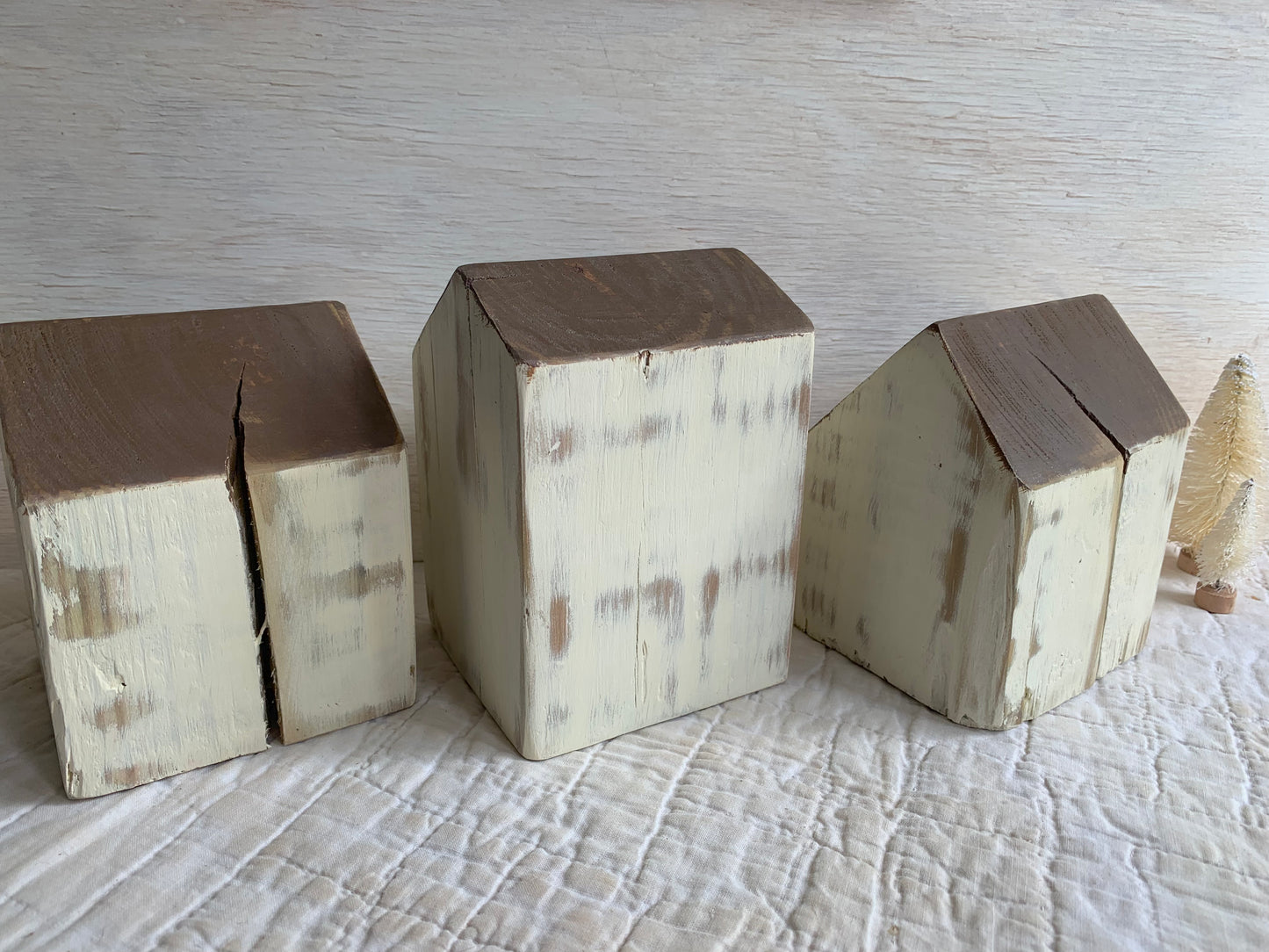 Parish White - Country Village Houses - Set of 3