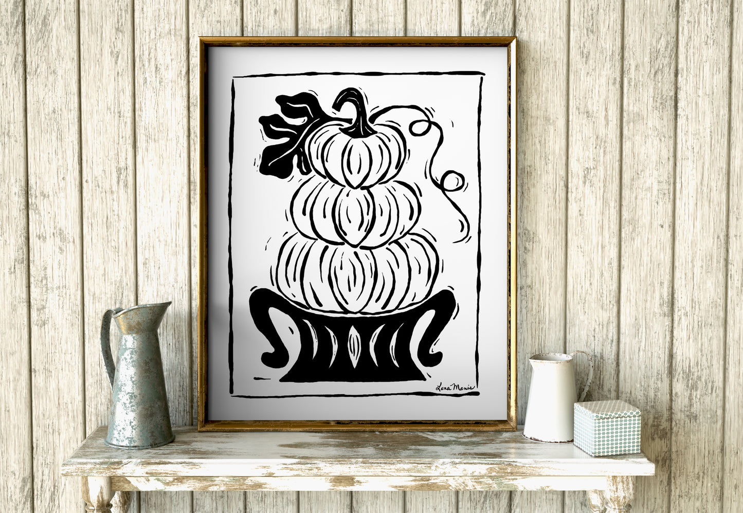 Pumpkin Art Print - 3 Designs