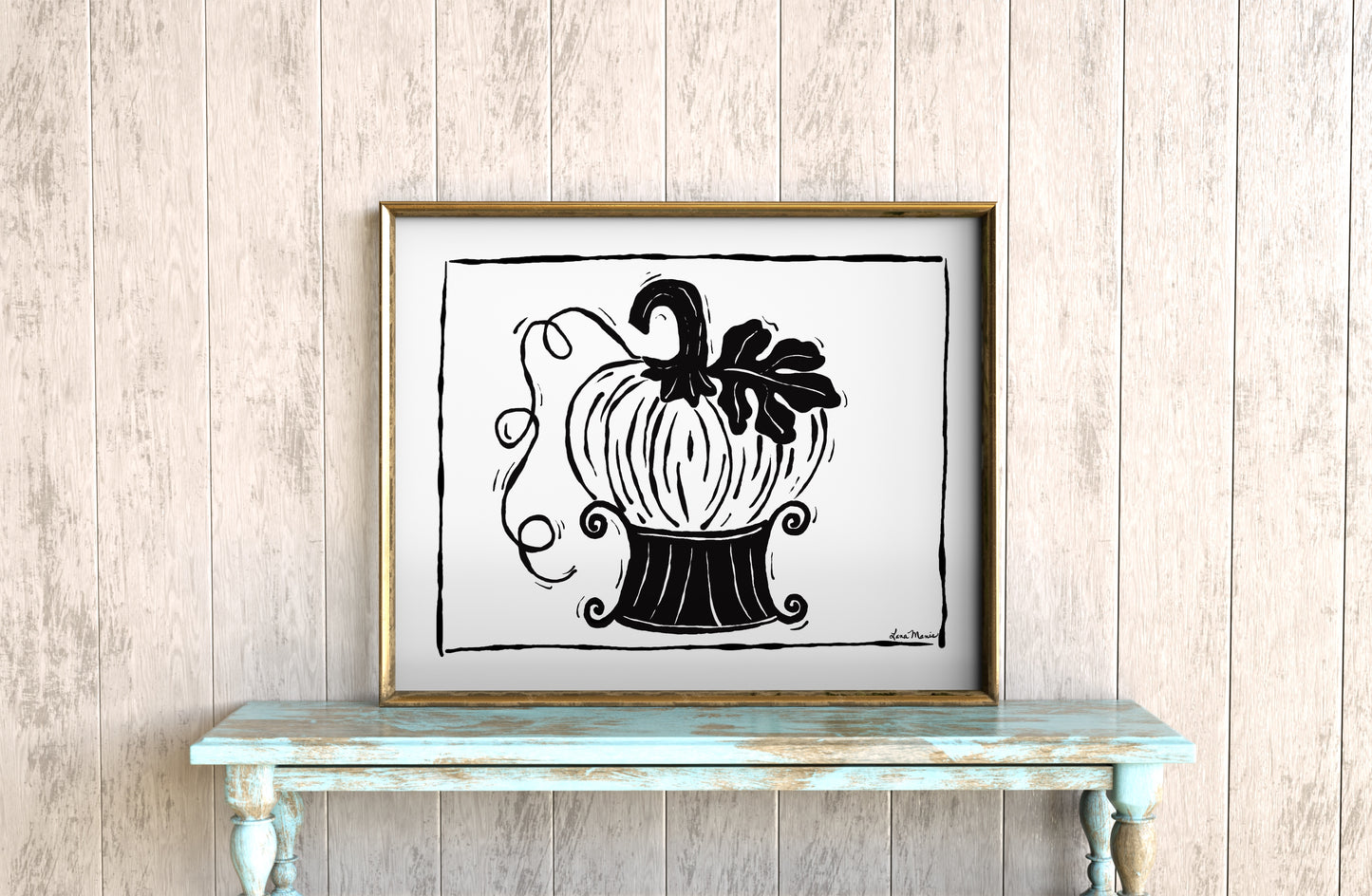Pumpkin Art Print - 3 Designs