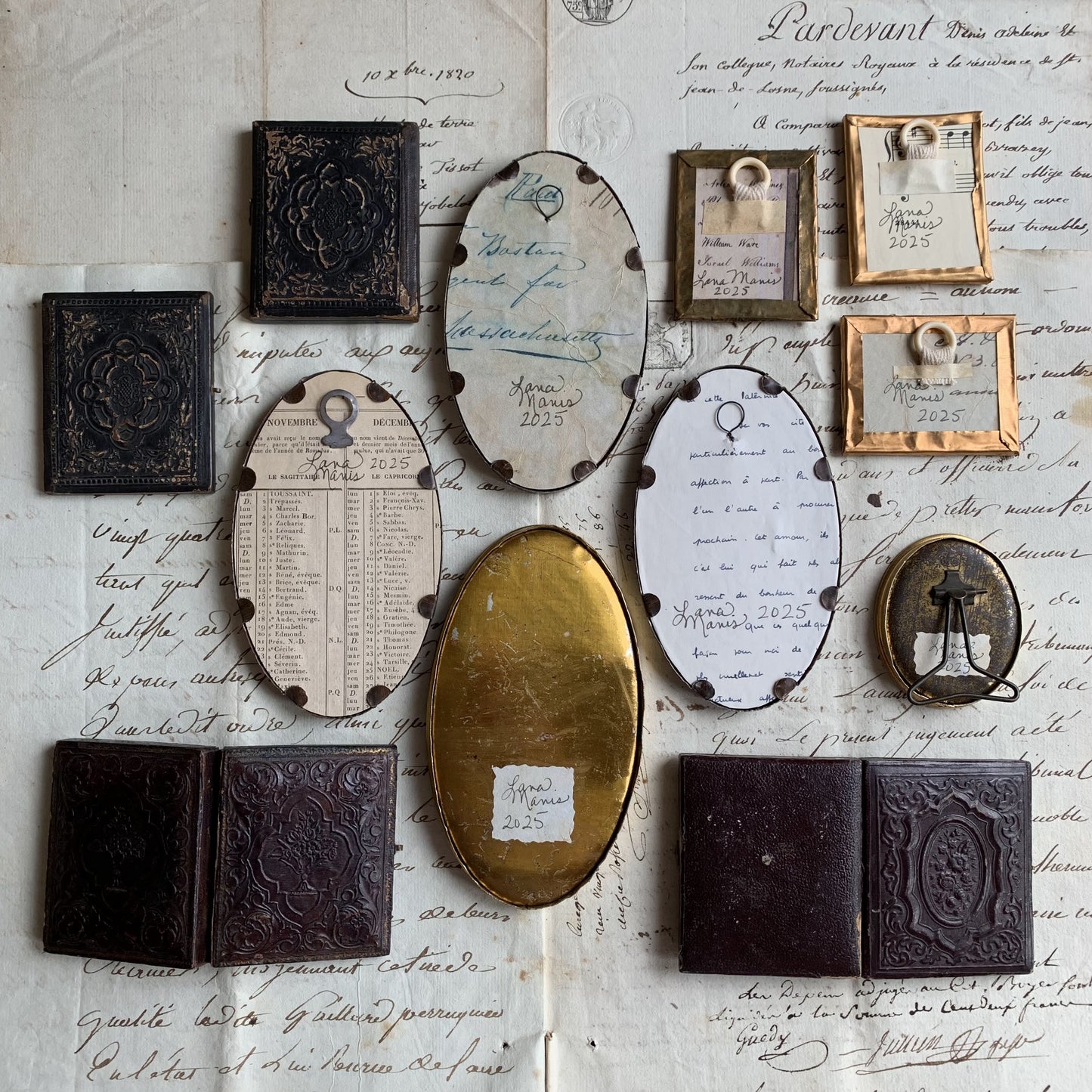 Heart in Hand with Intact Daguerreotype Case