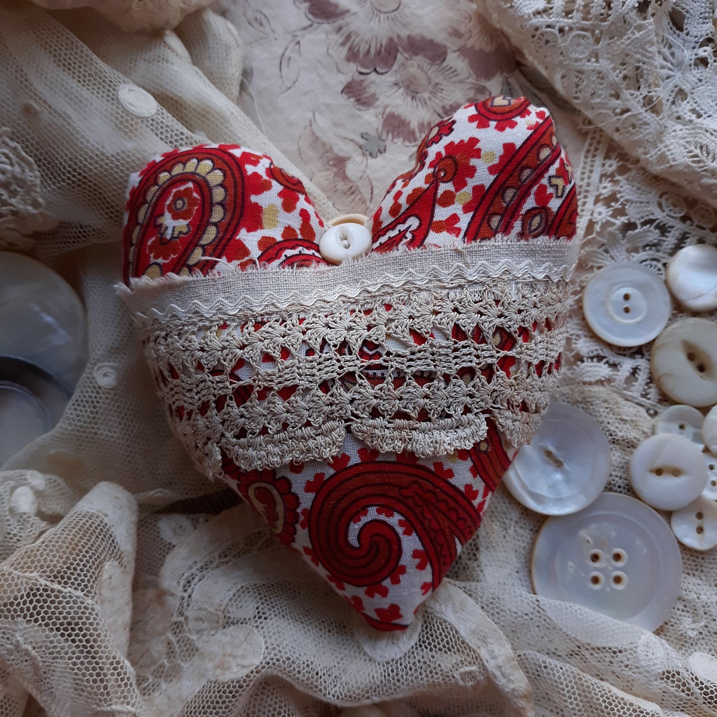 French Heart Lavender Sachet