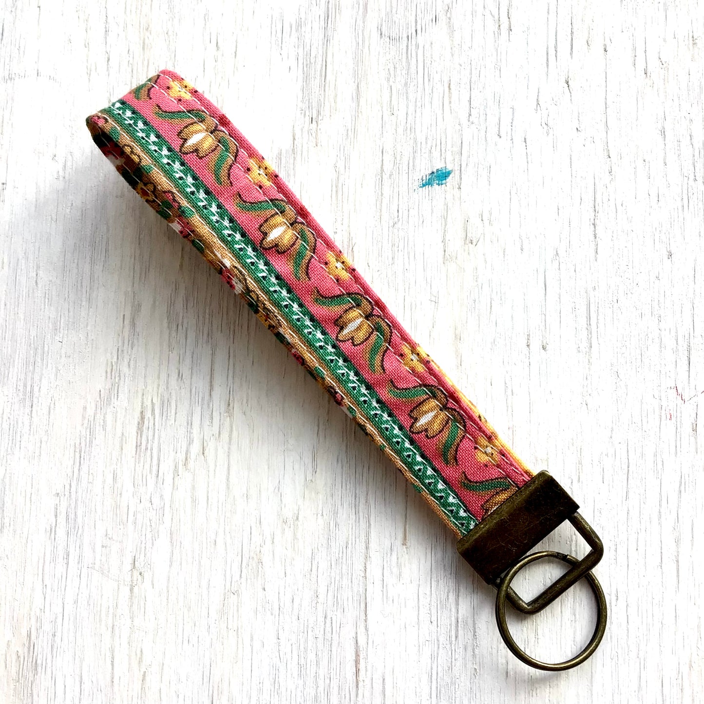 Key Fob - Charles Demery - Vintage French Fabric