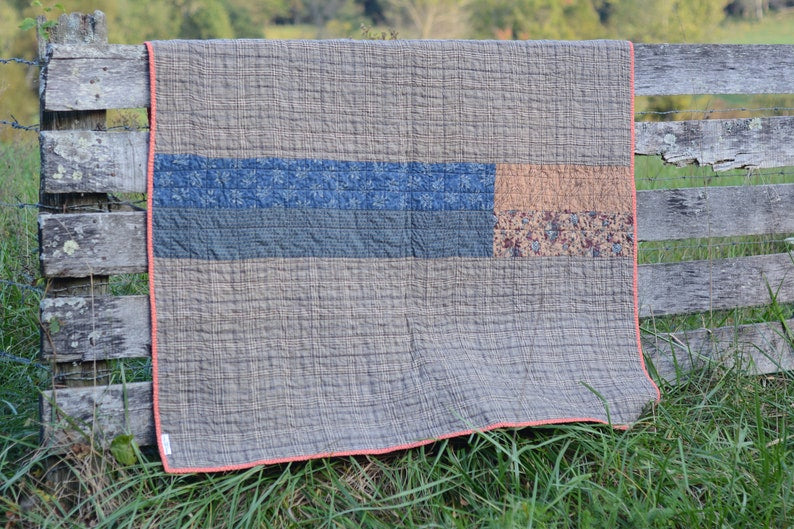 Scrappy square dance quilt