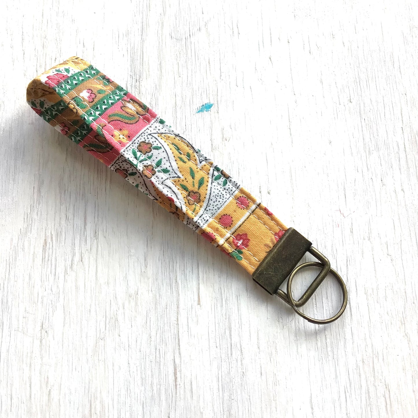 Key Fob - Charles Demery - Vintage French Fabric