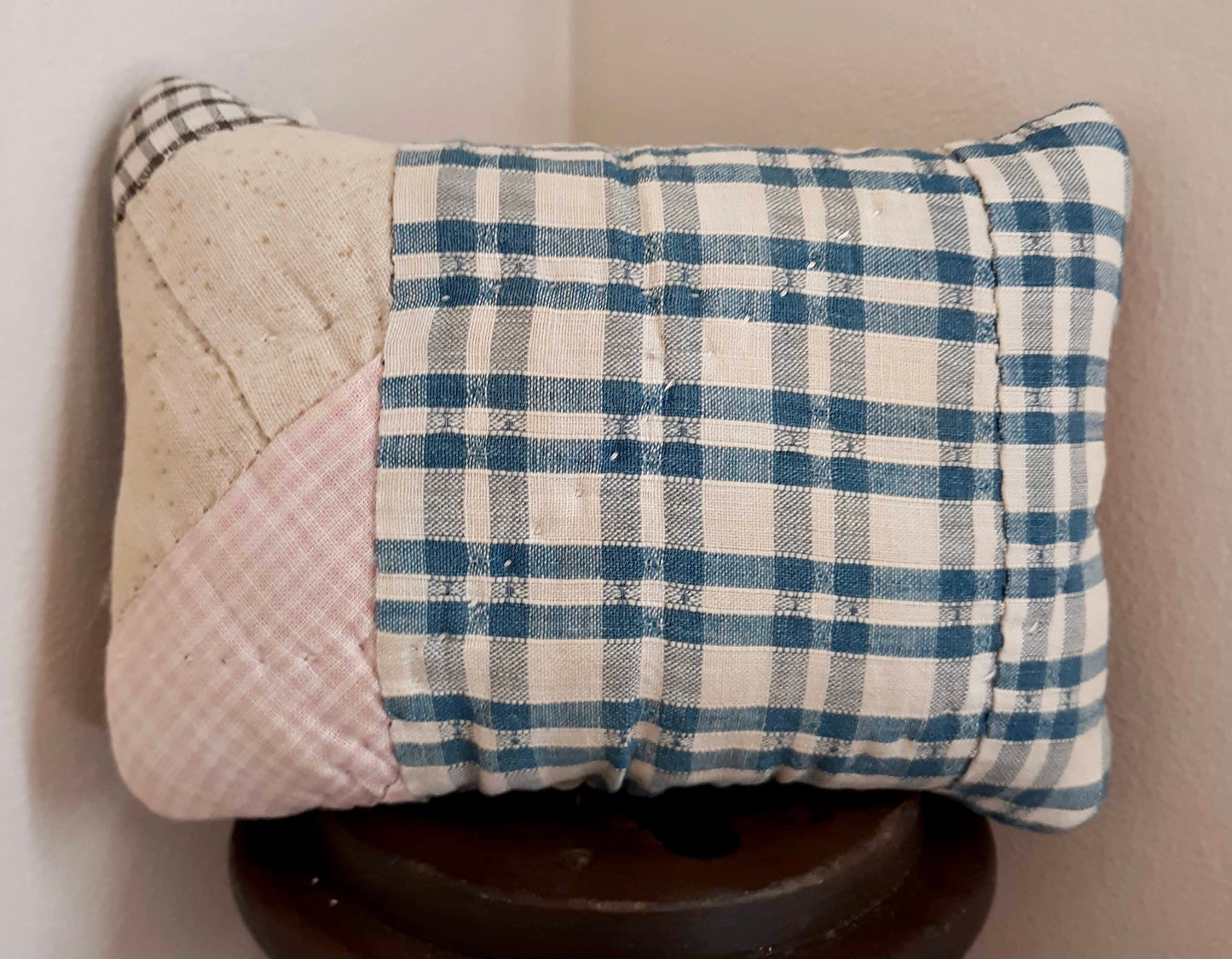Antique Quilt Lavender Pillow / Pincushion