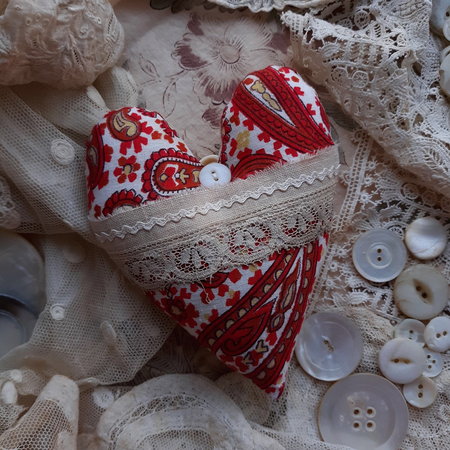 French Heart Lavender Sachet