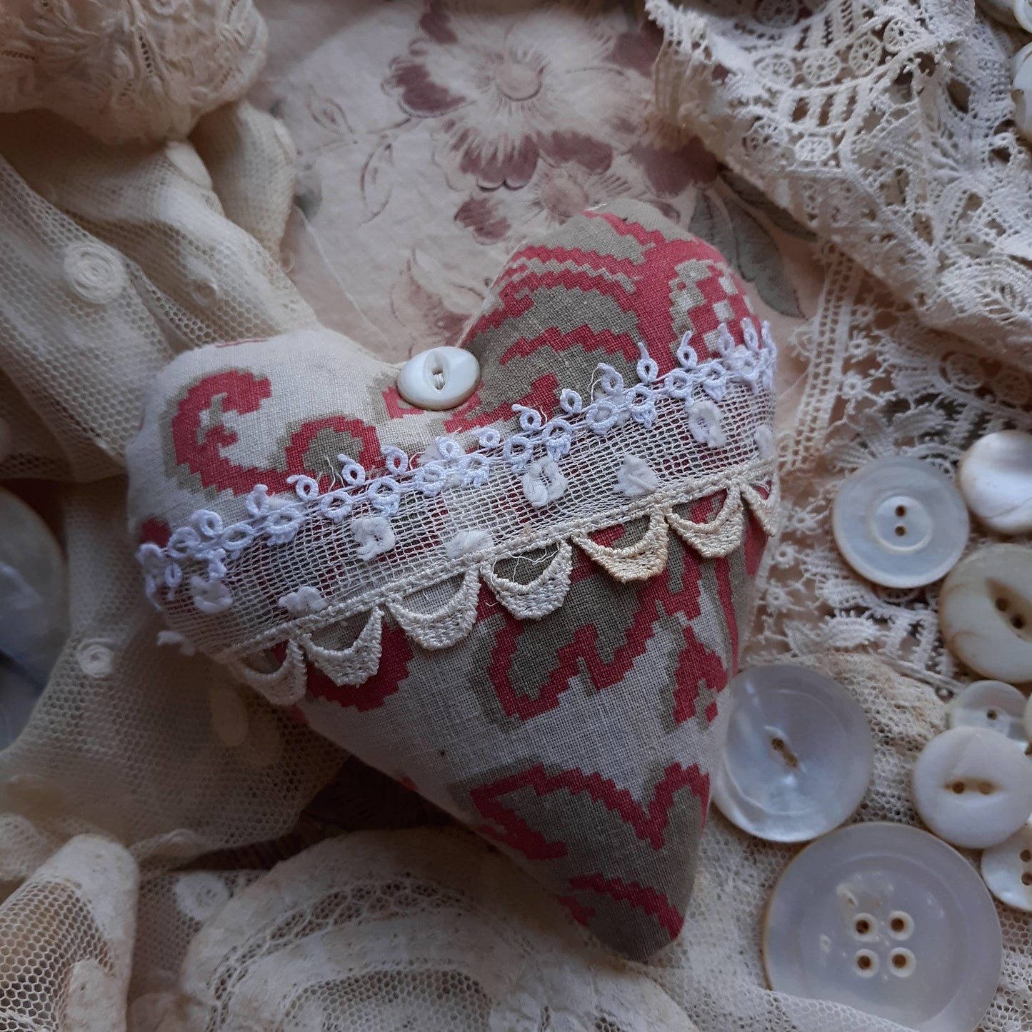 French Heart Lavender Sachet