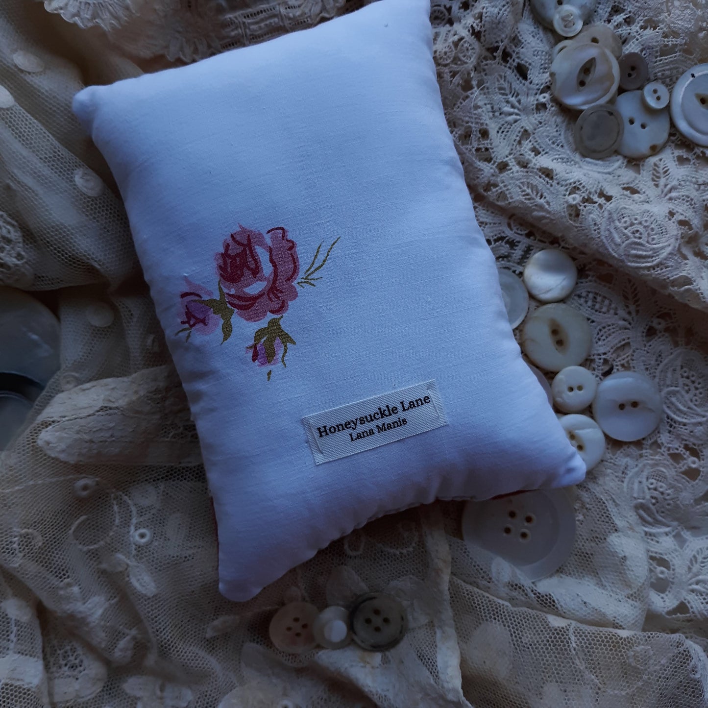 French Red Damask Lavender Sachet