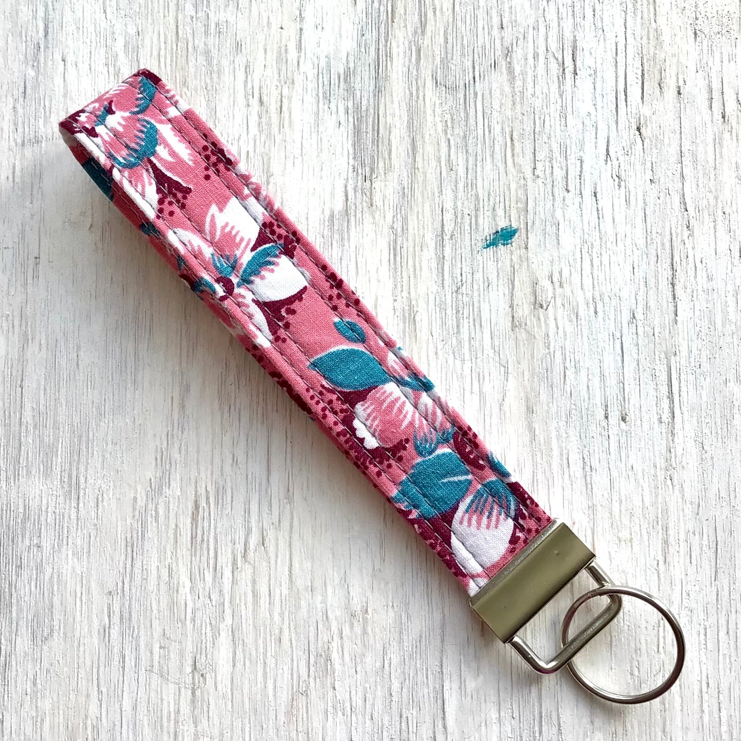 Key Fob - Vintage Feedsack