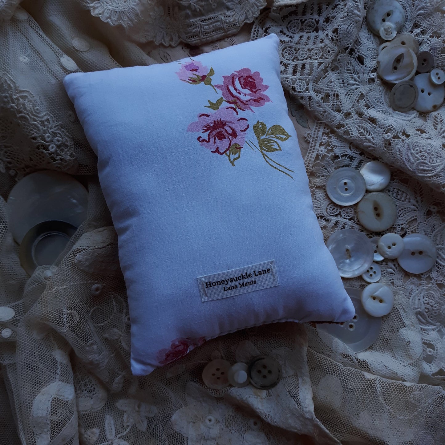 French Red Damask Lavender Sachet