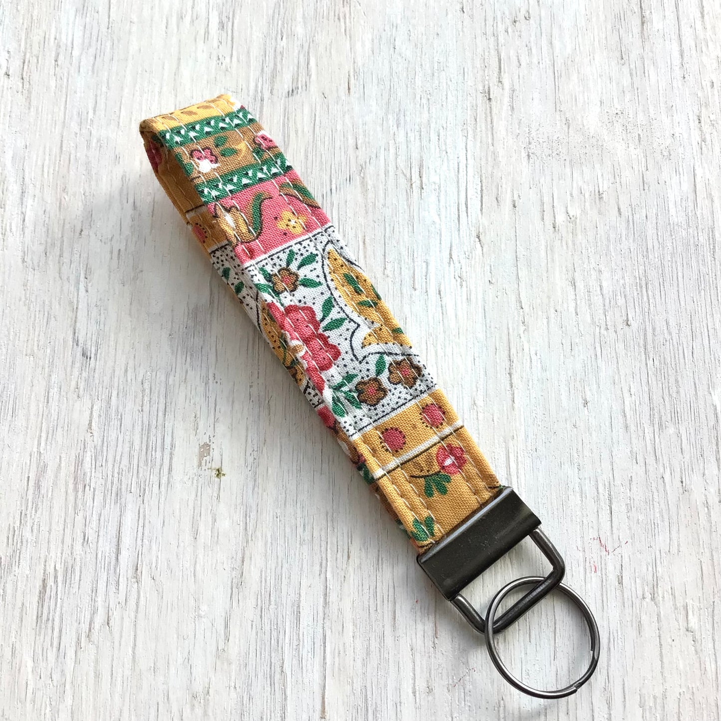 Key Fob - Charles Demery - Vintage French Fabric