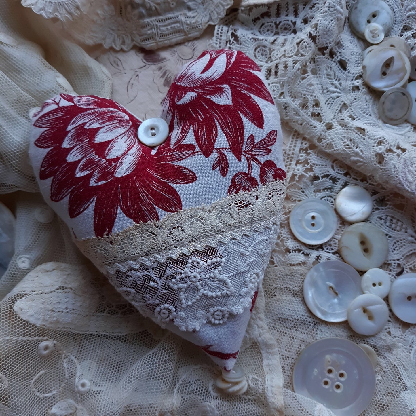 French Heart Lavender Sachet