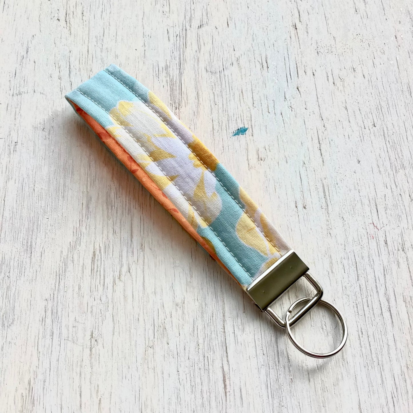 Key Fob - Modern Floral Fabric