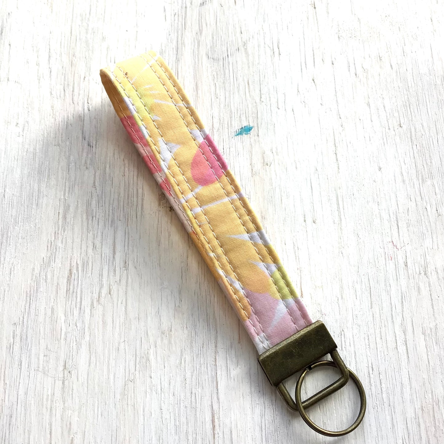 Key Fob - Vintage Floral Fabric