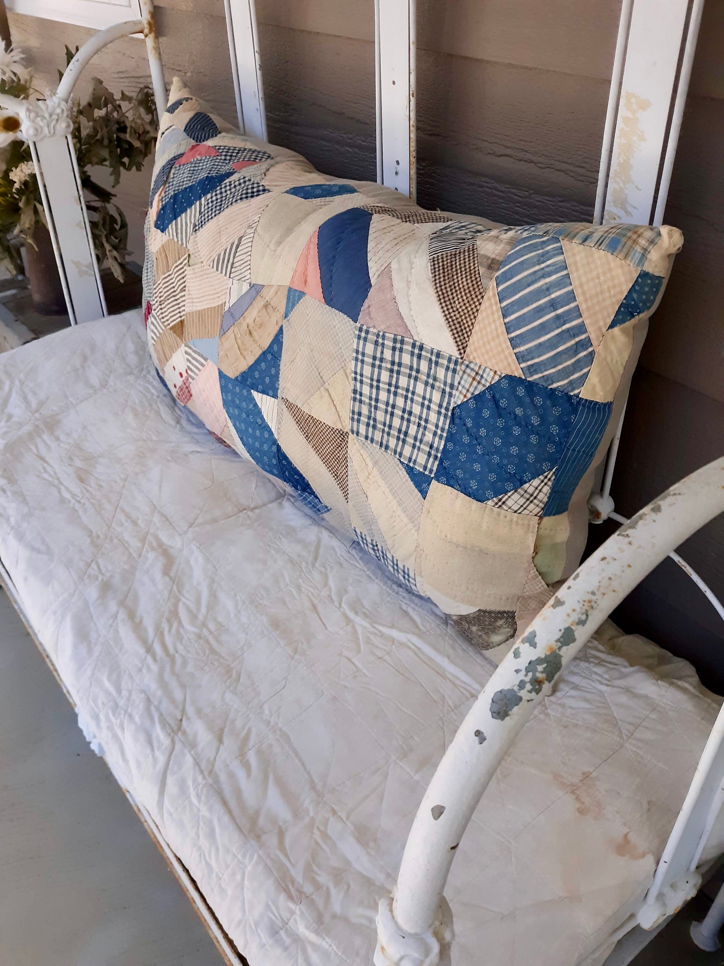Antique Quilt Bench Cushion