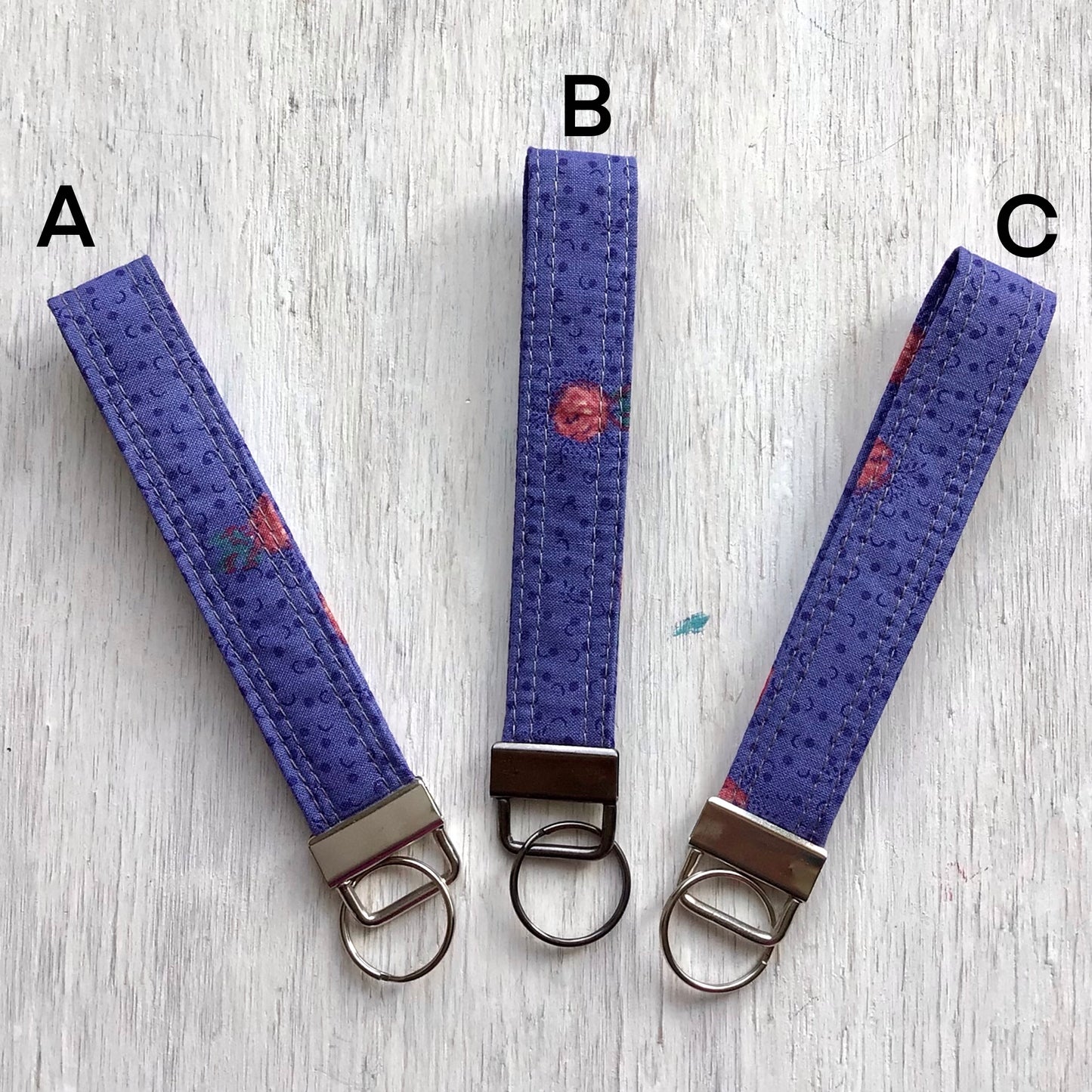 Key Fob - Charles Demery - Vintage French Fabric