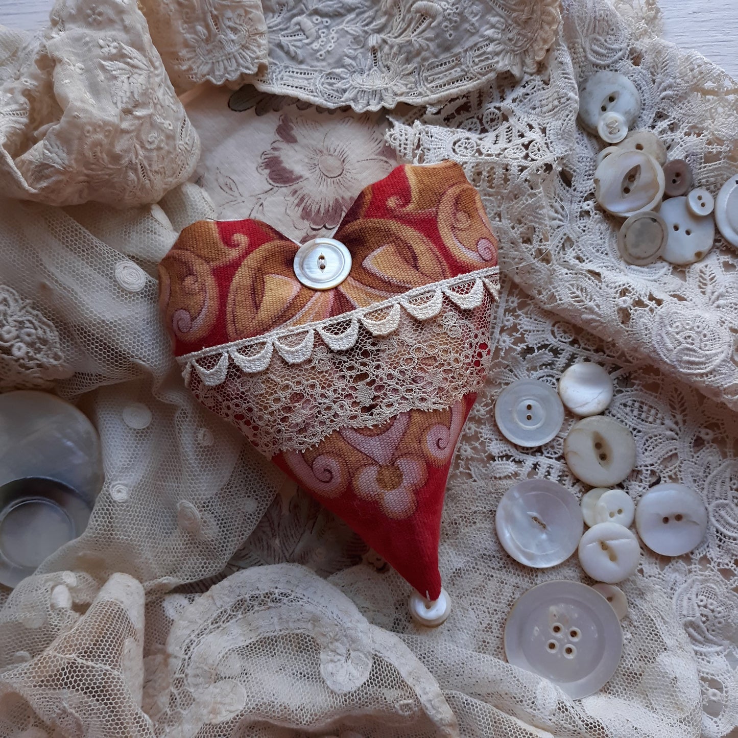 French Heart Lavender Sachet