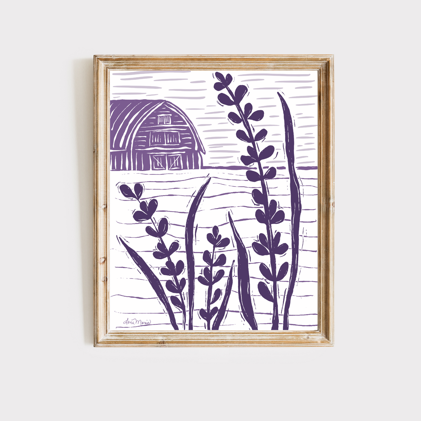 Lavender Block Prints - Art Prints - 4 Designs