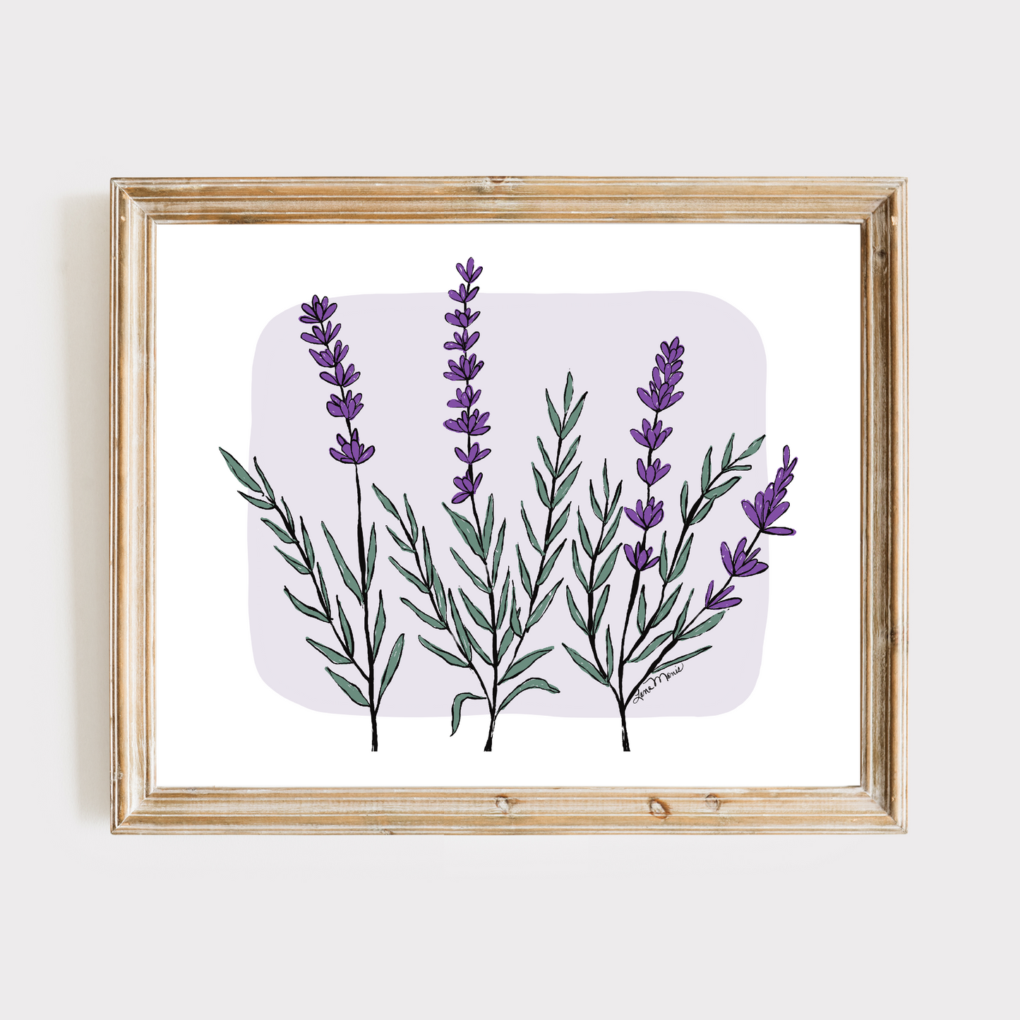 Lavender Garden Art Print - 2 Designs