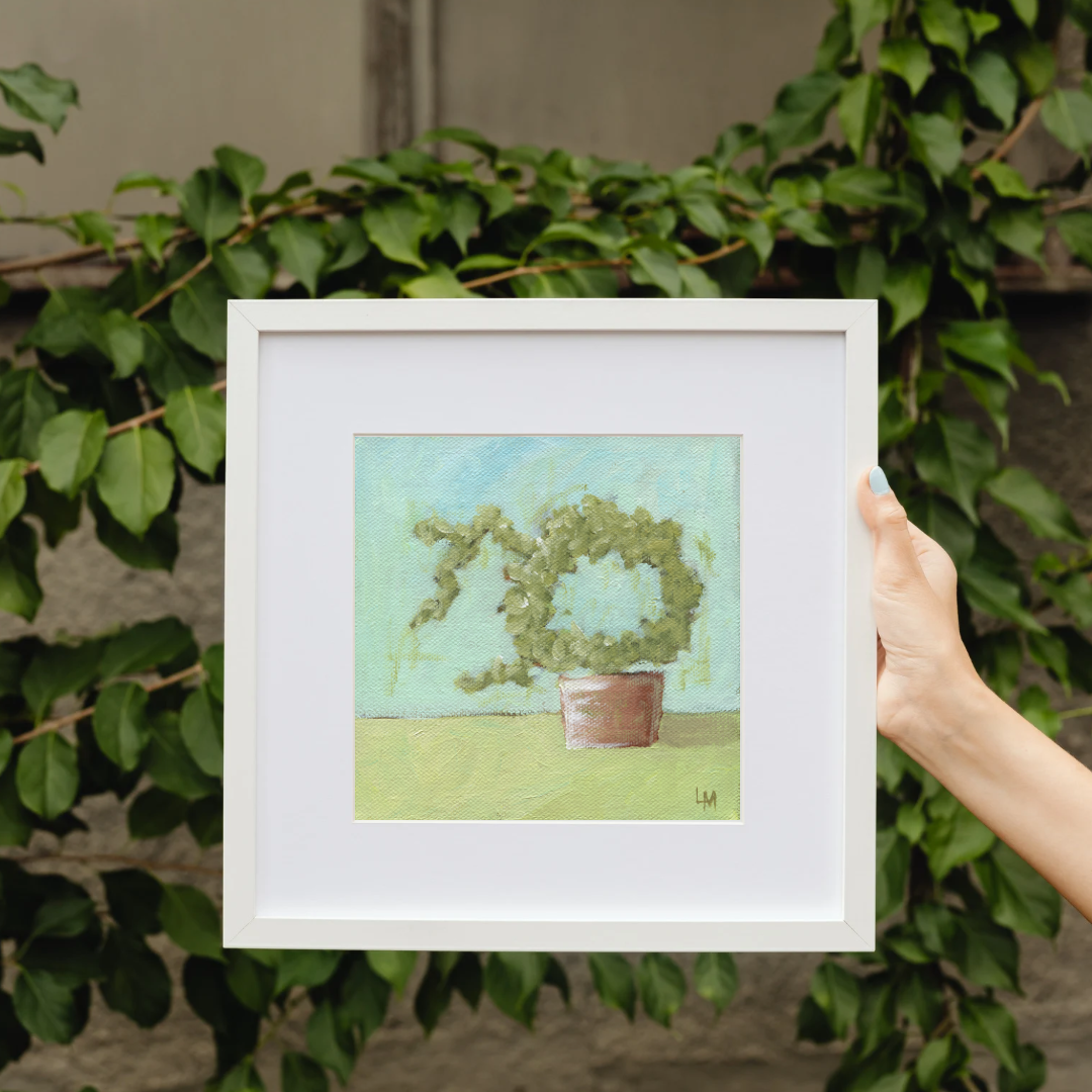Hydrangea in Vase Art Print