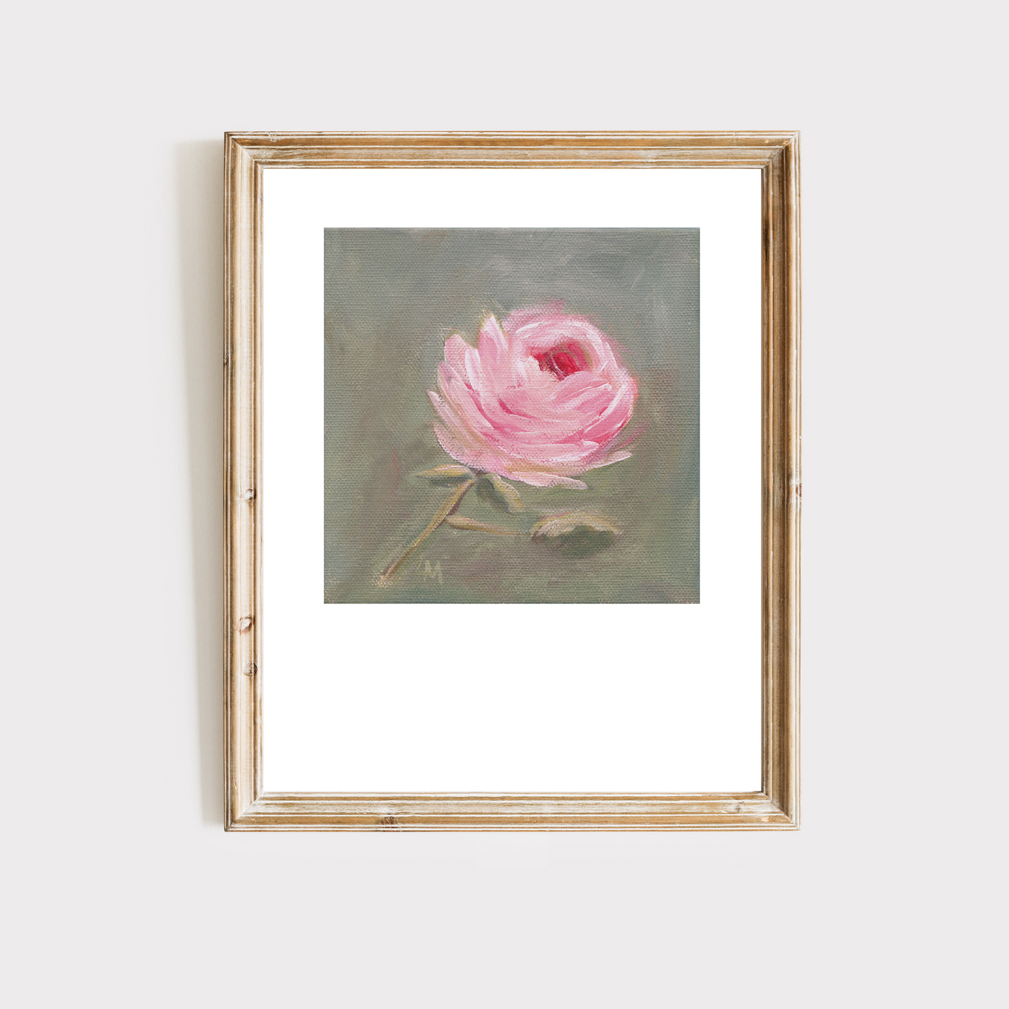 Portrait of a Rose Art Print