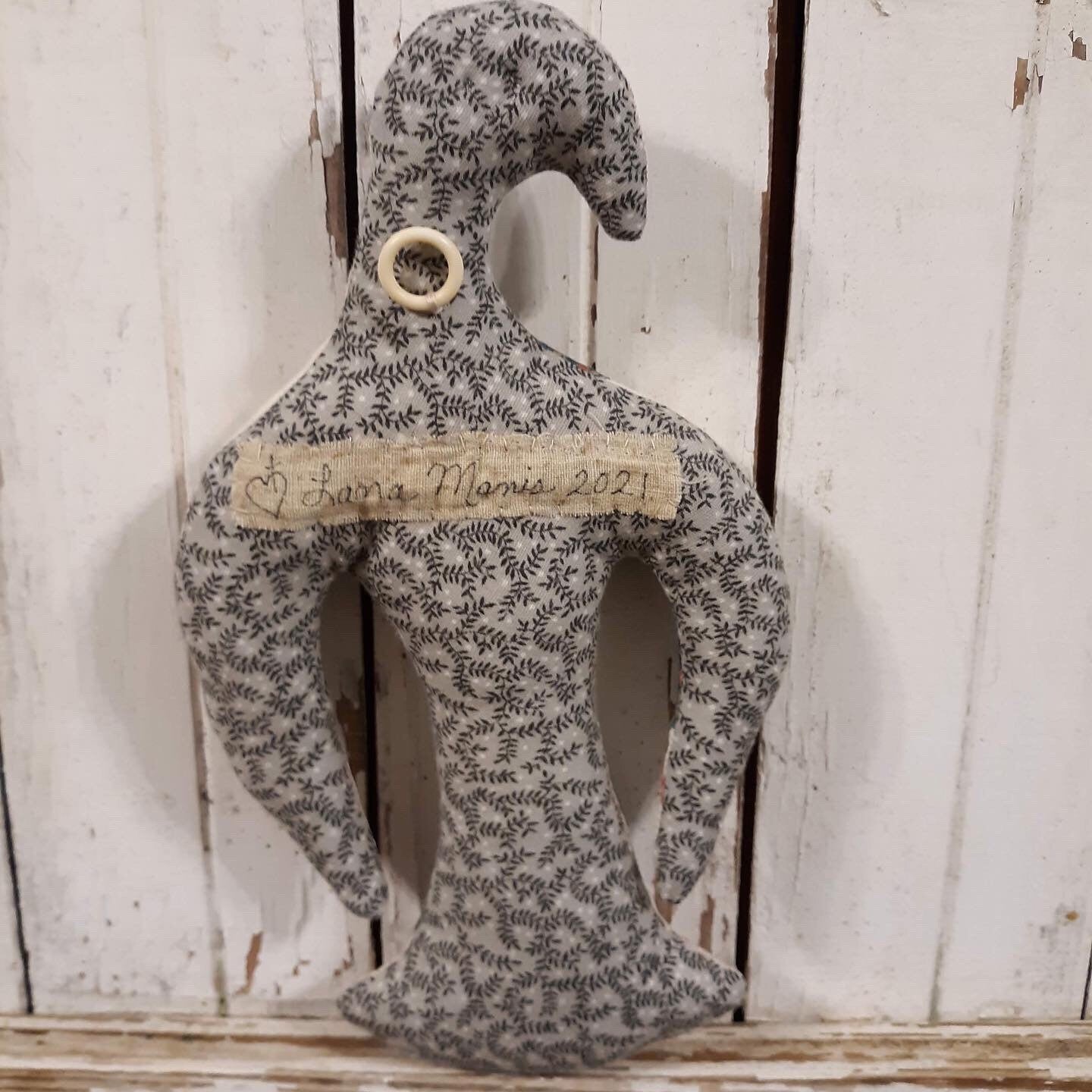 Folk Art Bird Pincushion