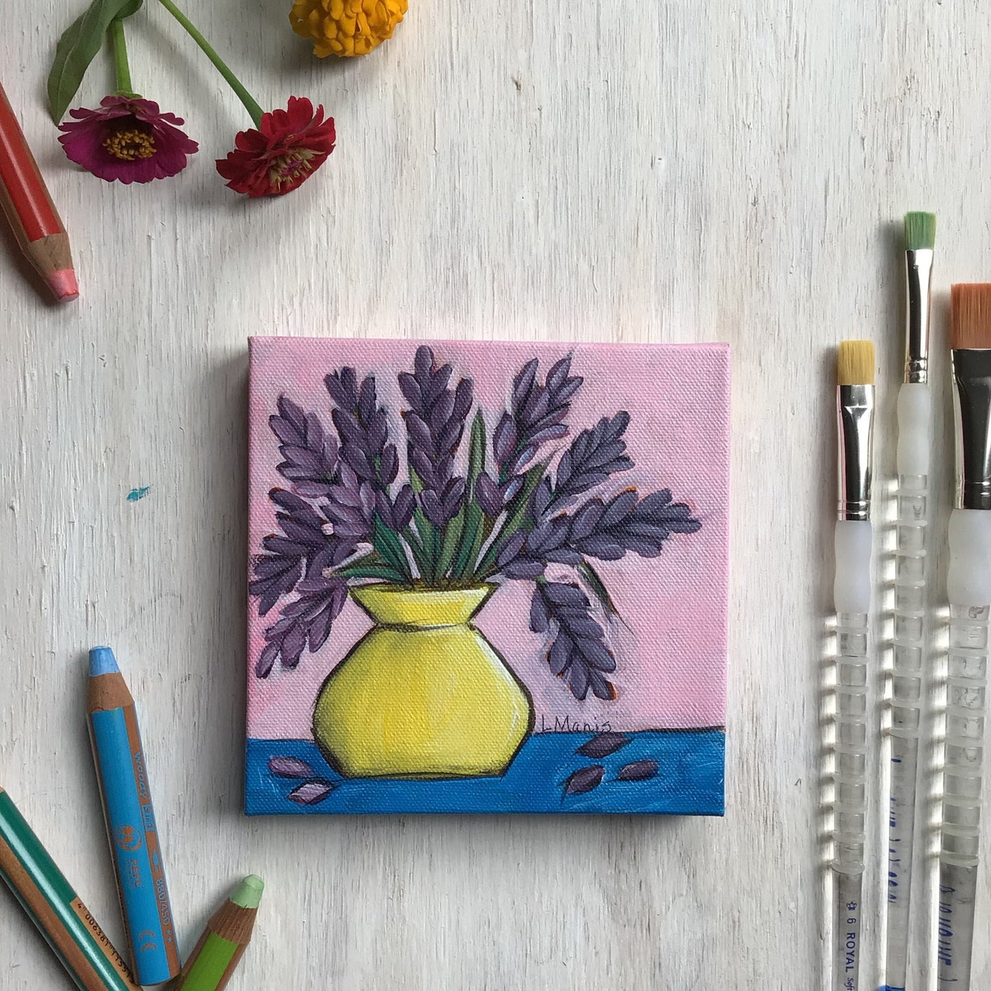 Lavender #6, Floral Painting