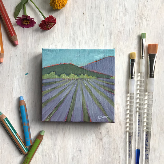 Lavender Landscape 2 Painting