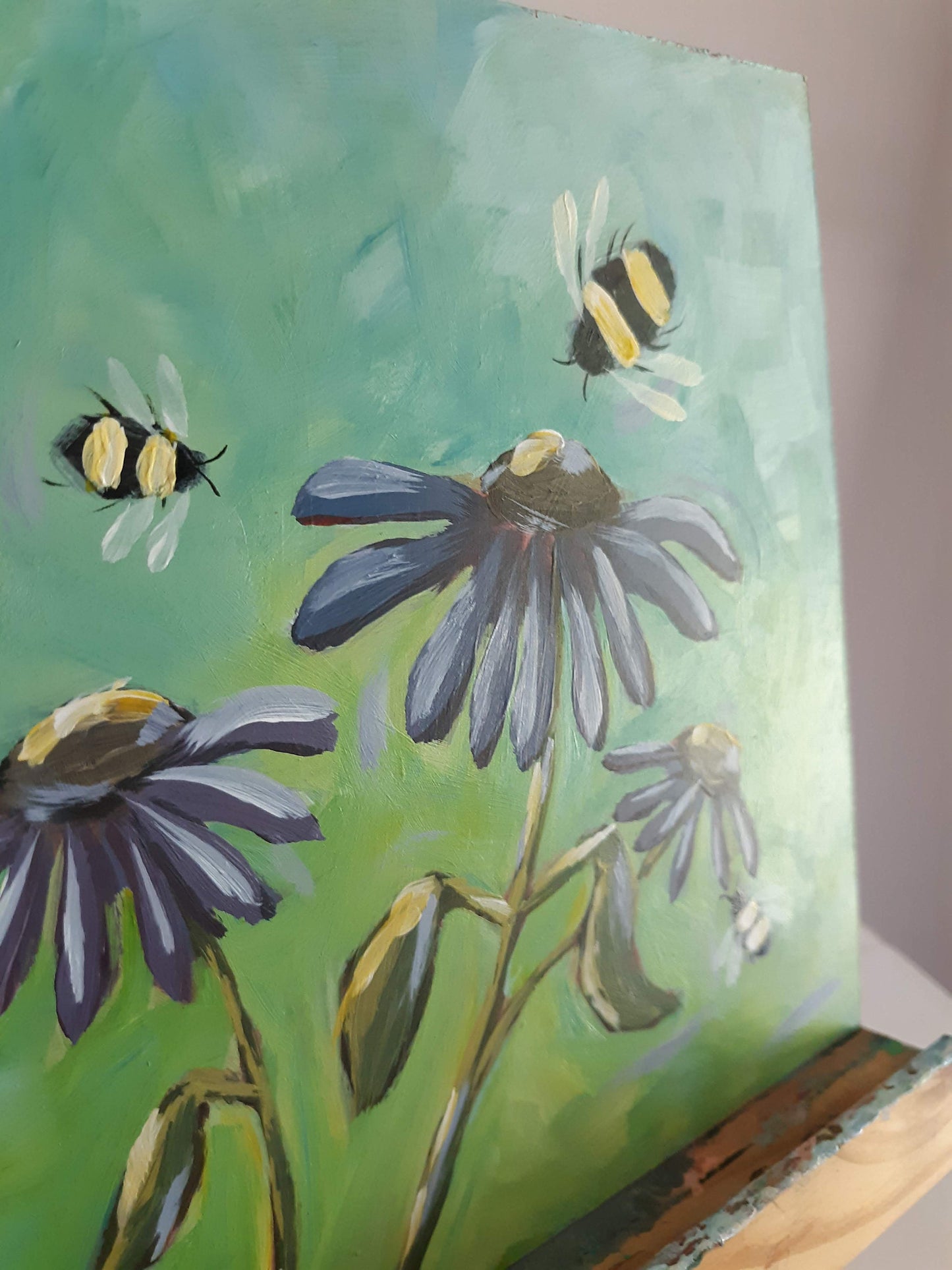 Gravitational Pull Floral Painting