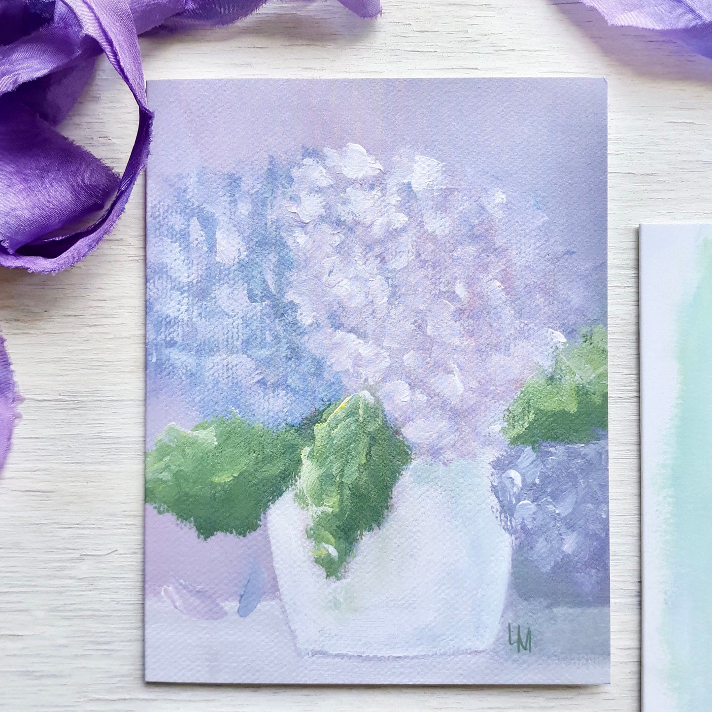 The Purple Garden Folded Notecards