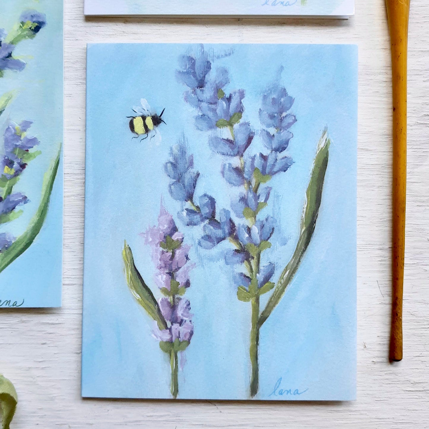 The Lavender Garden Folded Notecards