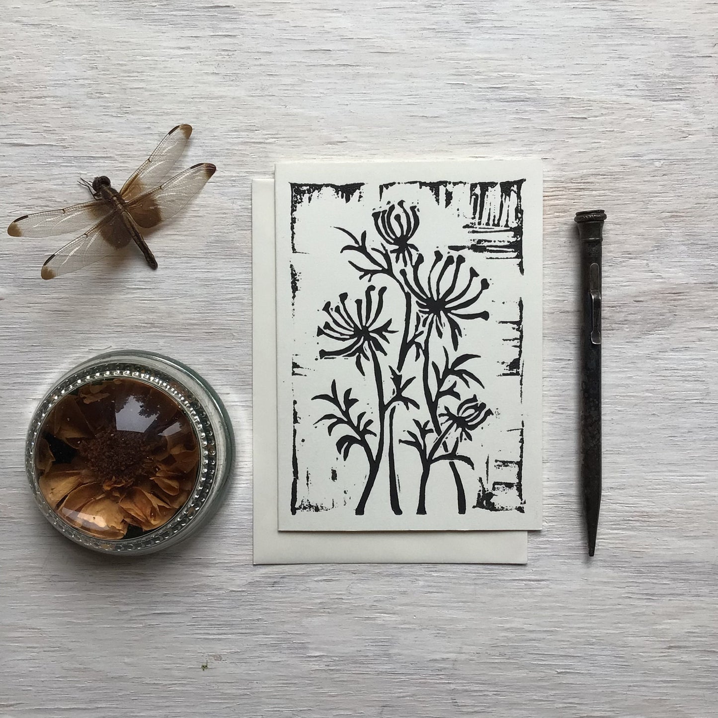 Wildflower Block Print Cards